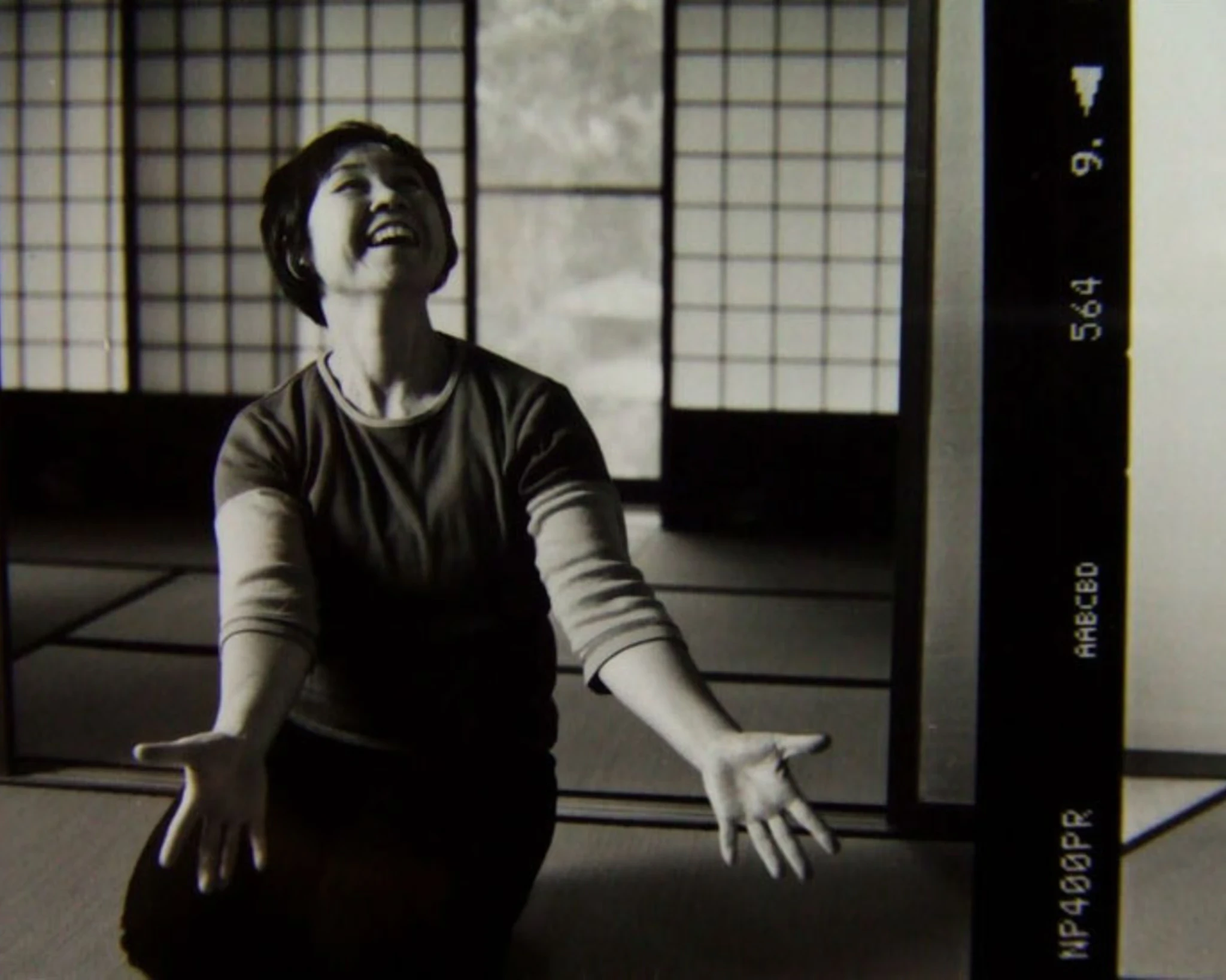 Roko Kawai rehearsing, October 2007. Photo by Eiichiro Iwasa.