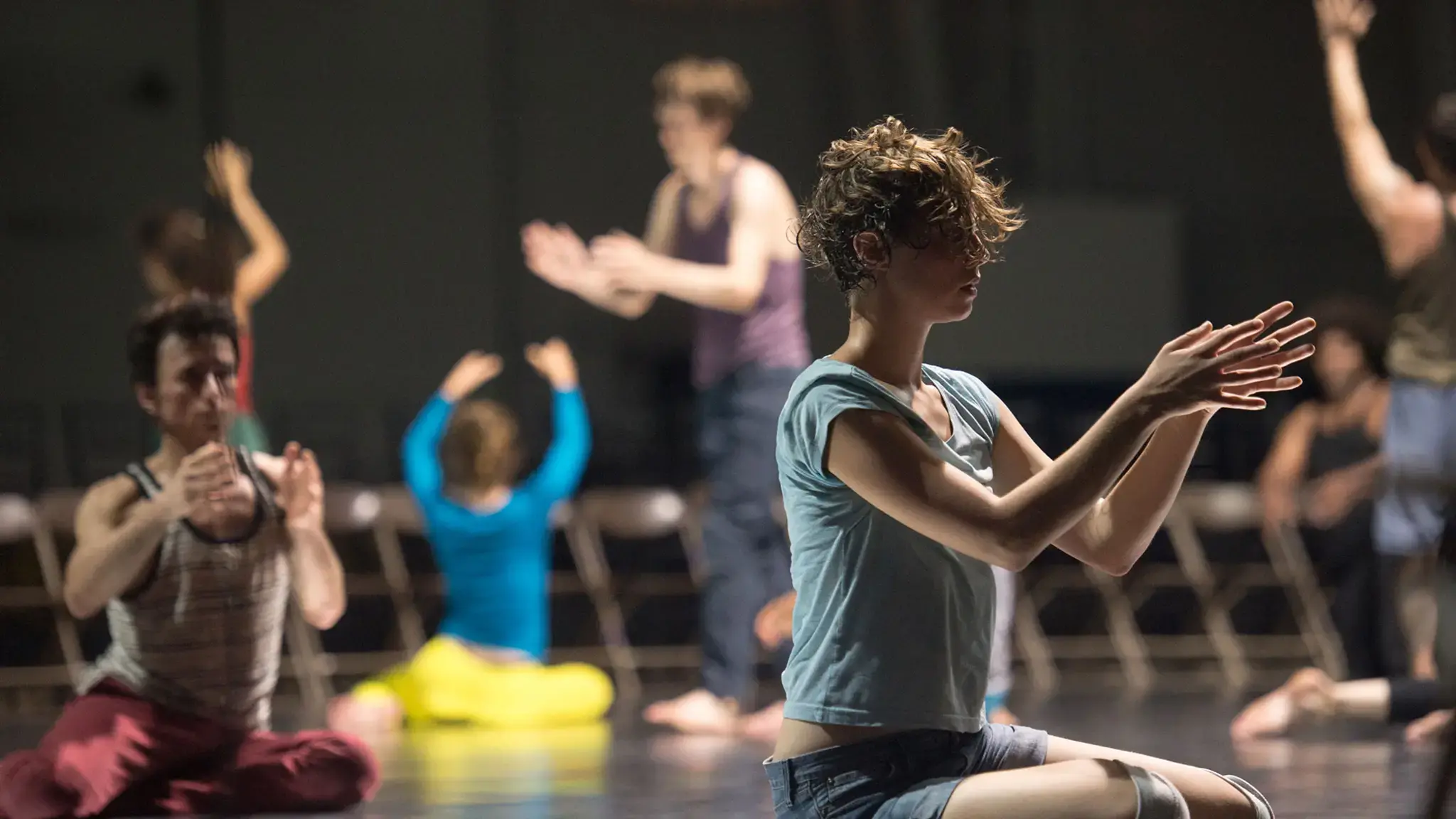 Levée des conflits, Boris Charmatz, Drexel University Armory, 2016. Photo by JJ Tiziou.