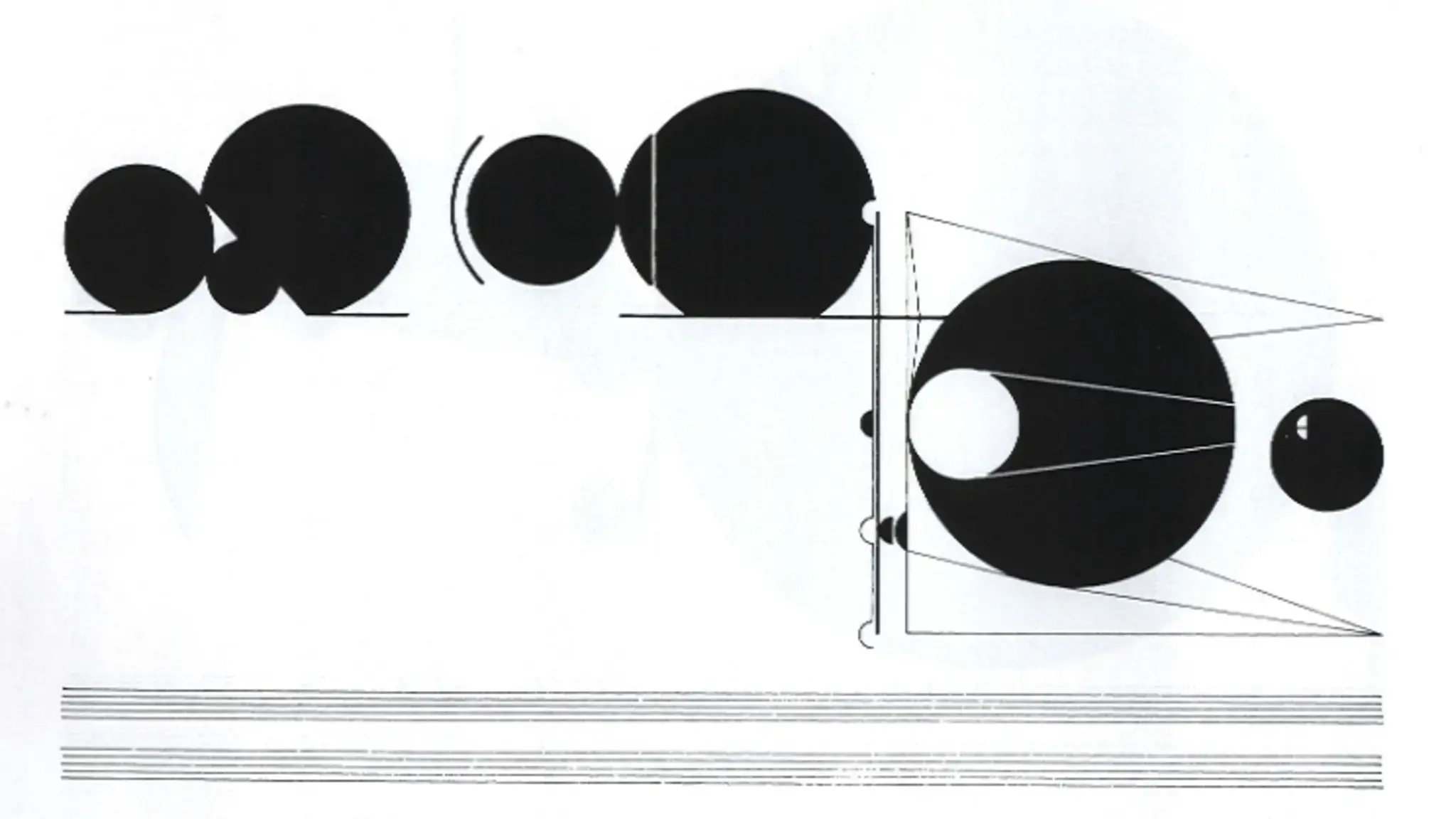 Example 8: Page 134 from Cornelius Cardew&#39;s Treatise, 1963&ndash;67.