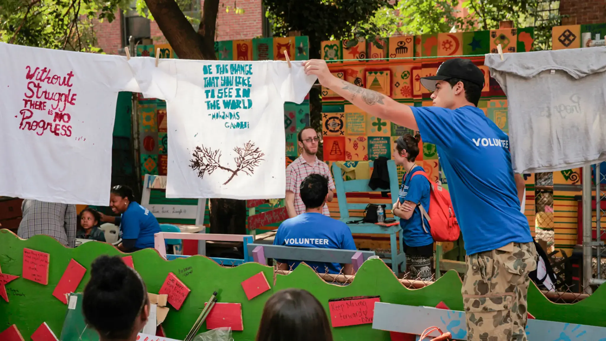 The Laundromat Project&#39;s annual Field Day celebrates neighborhood culture. Photo by Emilee Ramsier.