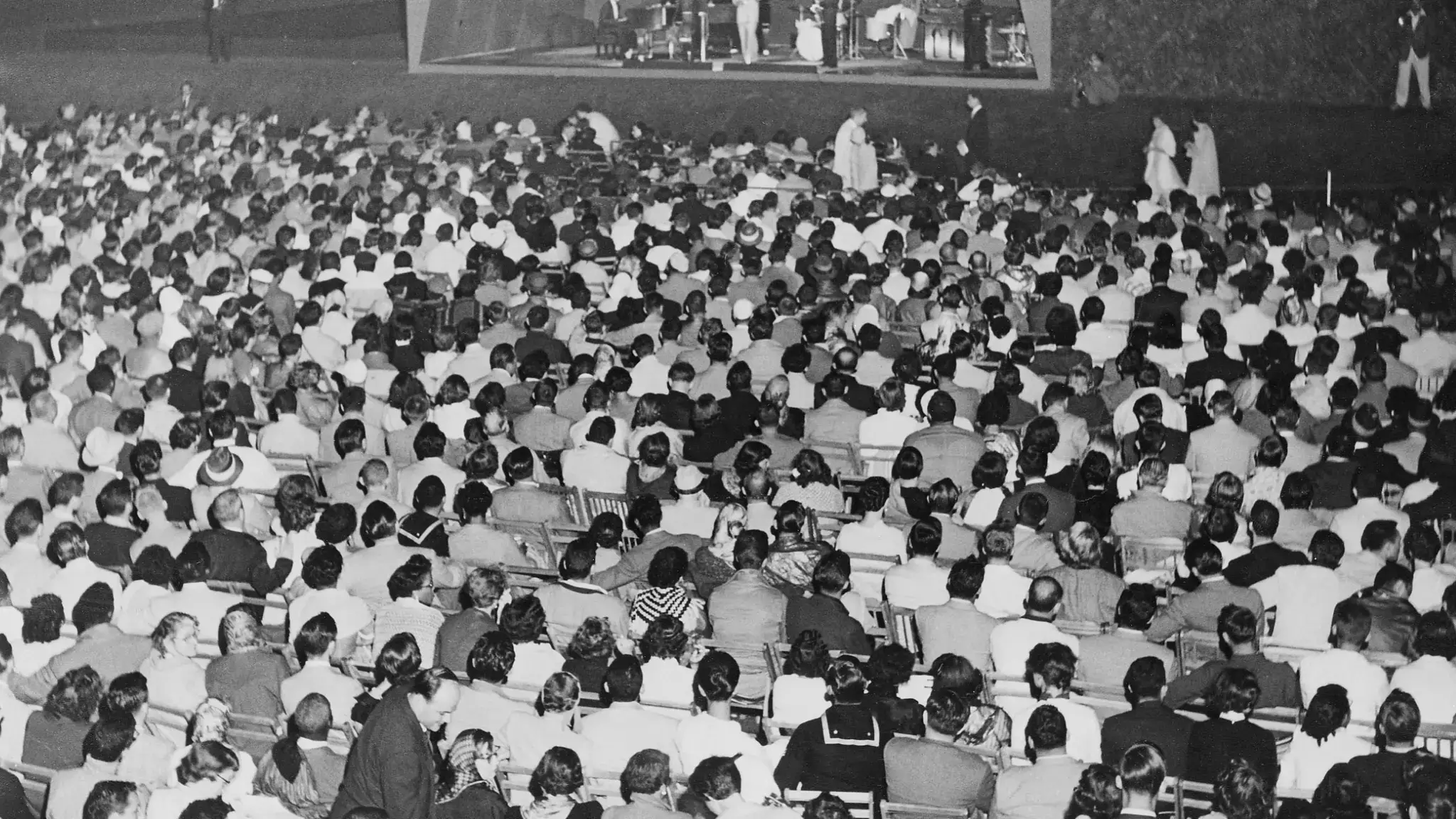 The 1954 Newport Jazz Festival. Photo courtesy of Festival Productions Archives.