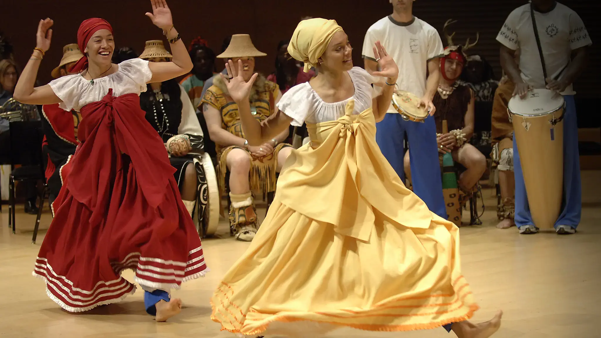 Artists from Ballet Folclorico do Brasil performing as part of The Music Center&#39;s \Music Center on Tour\&quot; program in Los Angeles. This program was presented as a case study by Kamella Tate during \&quot;What&#39;s at Stake Here: Evaluating the Impact of Your Programs\&quot; on May 27