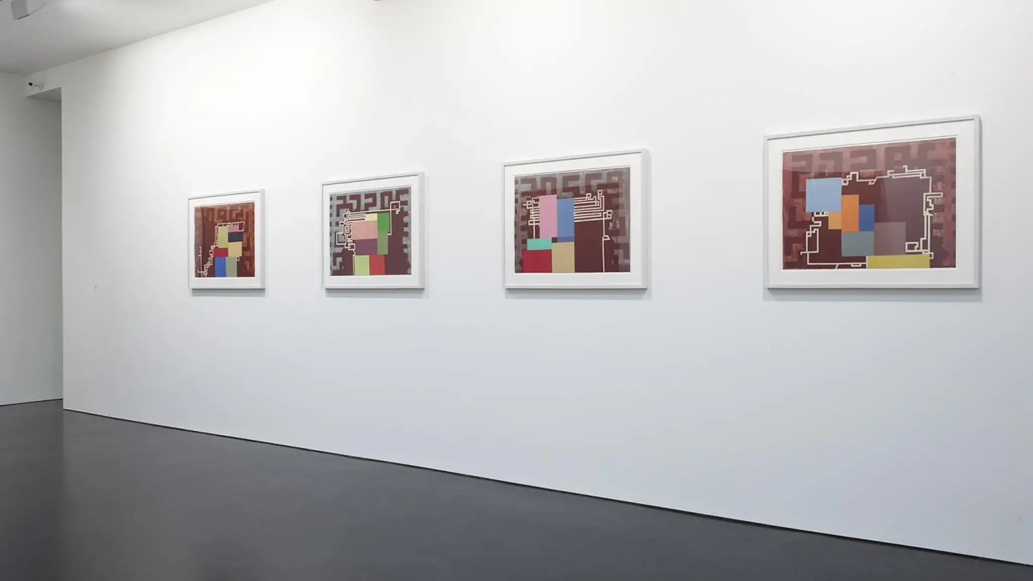 Works by Thomas Nozkowski on view at Stephen Friedman Gallery, London, in 2009. Photo courtesy of Stephen Friedman Gallery.