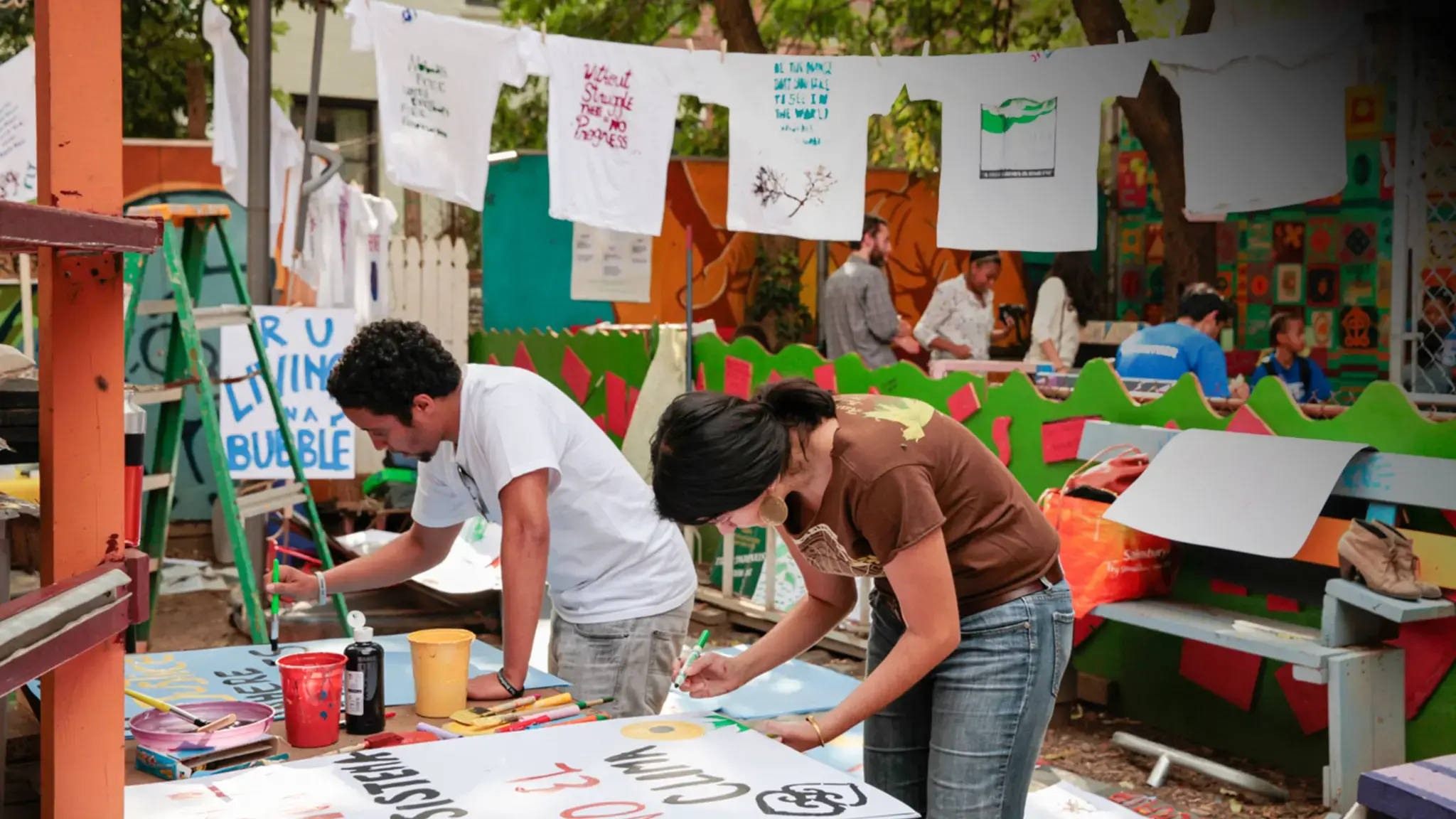 The Laundromat Project&#39;s annual Field Day celebrates neighborhood culture in Bedford-Stuyvesant, Harlem, and Hunts Point/Longwood. Photo by Emilee Ramsier. Courtesy of The Laundromat Project.