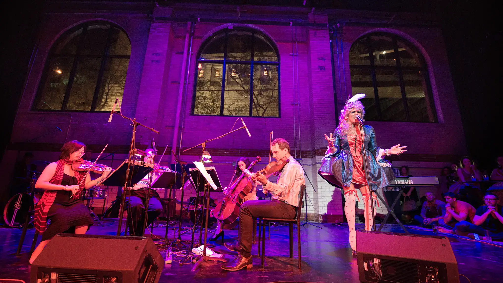 Live performance at FringeArts. Photo by Johanna Austin. Courtesy of FringeArts.