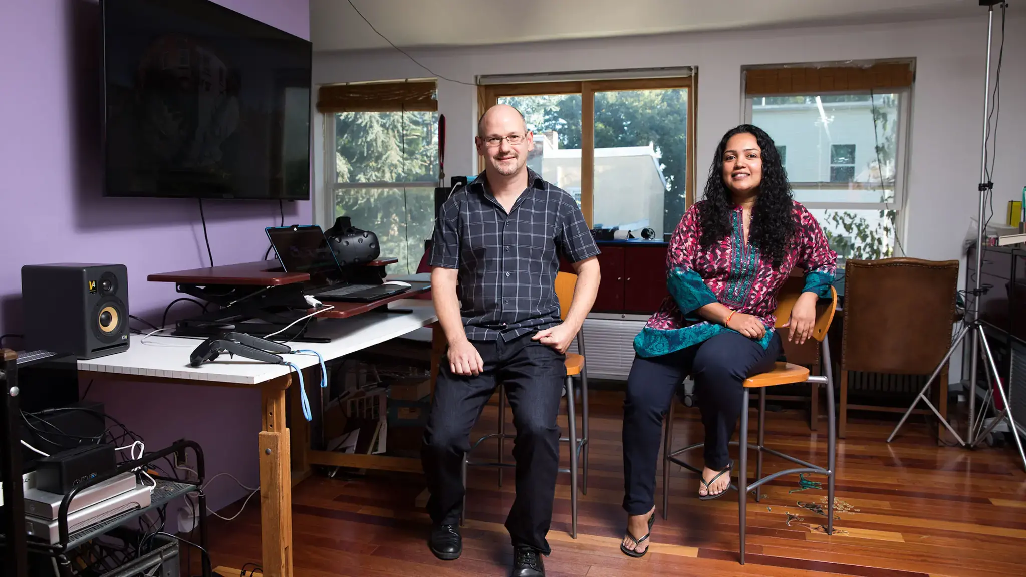 Michael Kuetemeyer &amp; Anula Shetty, 2017 Pew Fellows. Photo by Ryan Collerd.