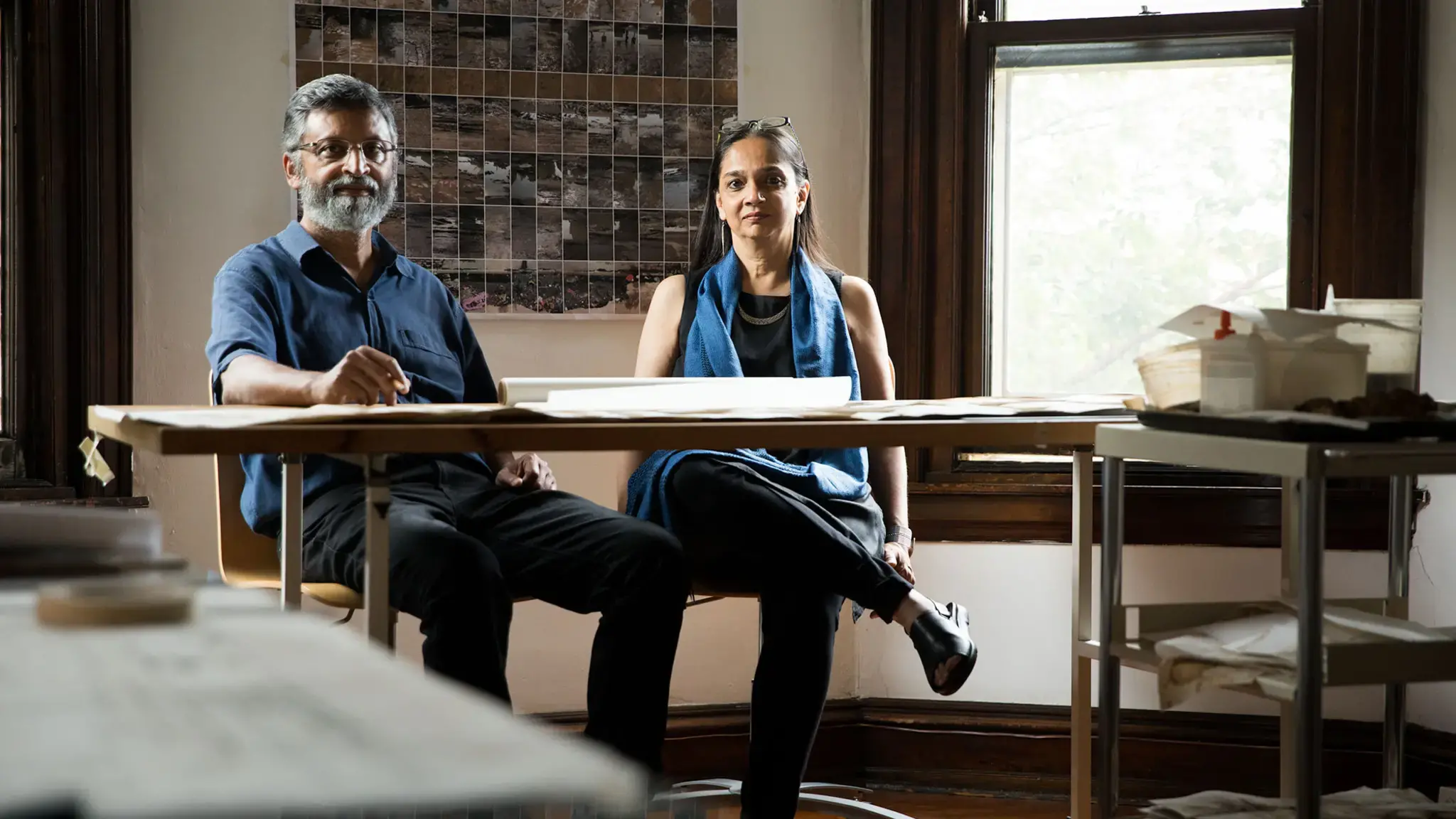 Anuradha Mathur and Dilip da Cunha, 2017 Pew Fellows. Photo by Ryan Collerd.