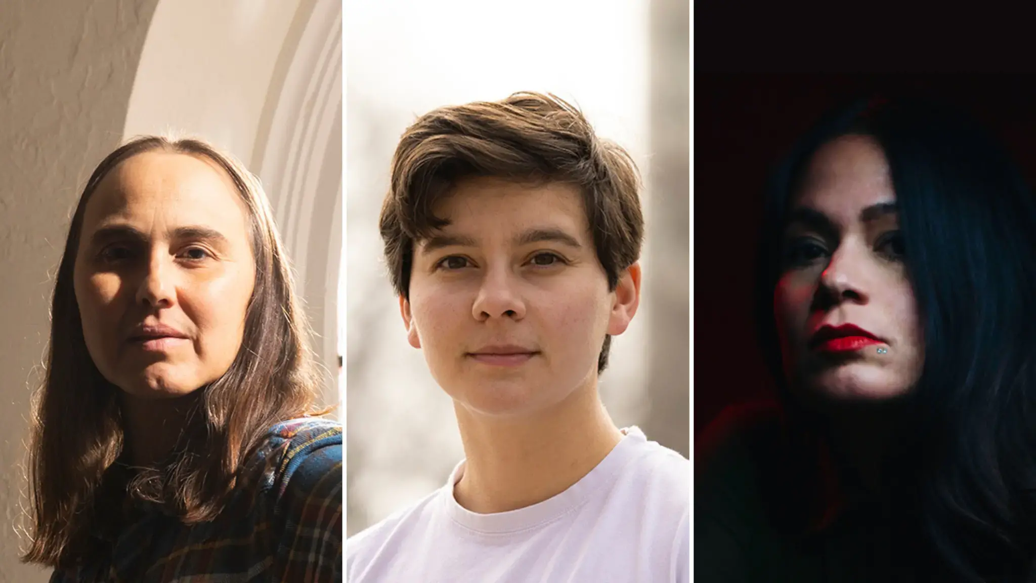 Pew Fellows Julian Talamantez Brolaski, Kayleb Rae Candrilli, and Marissa Johnson-Valenzuela.