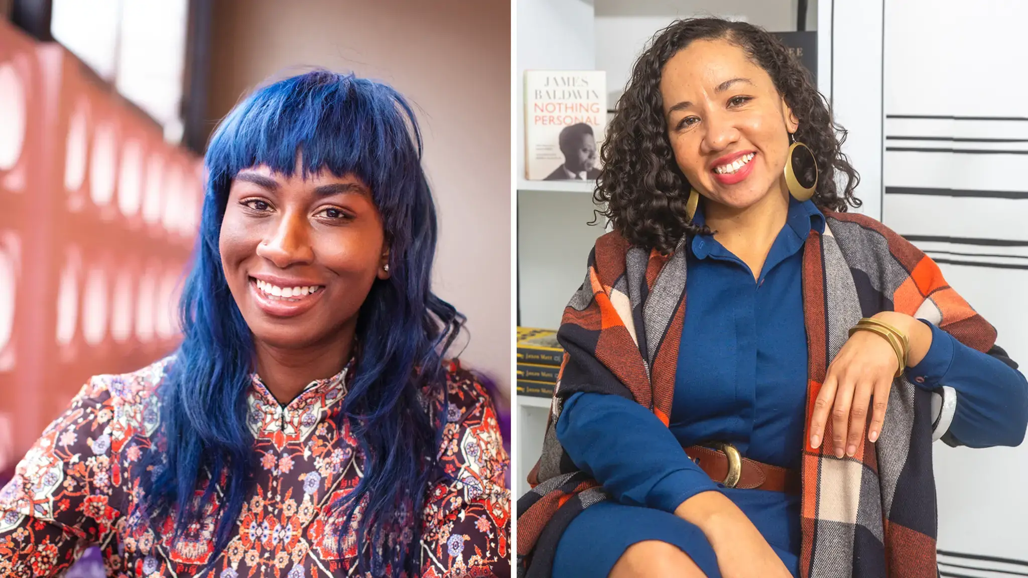 Sabaah Folayan and Camille Acker, 2022 Pew Fellows. Photos by Neal Santos.