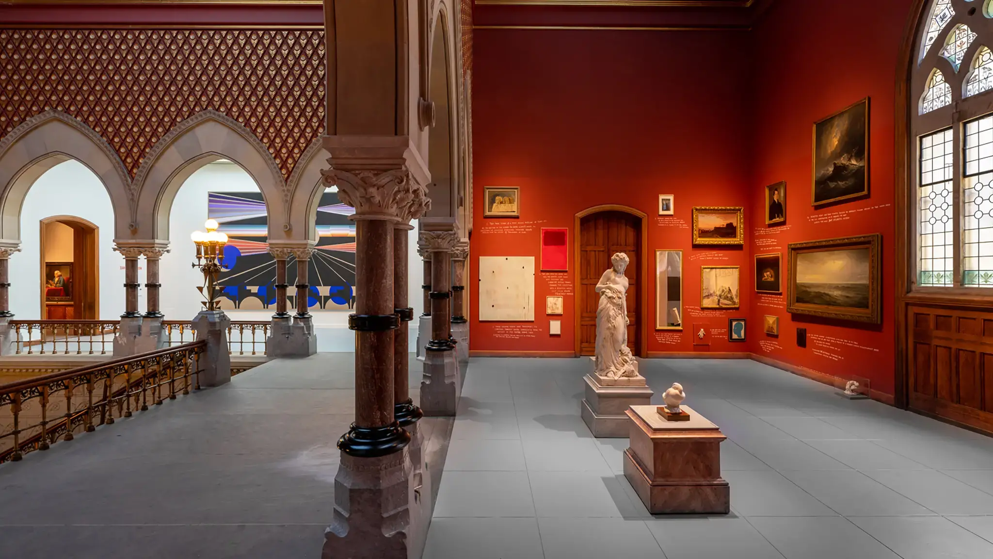 Rising Sun: Artists in an Uncertain America, 2023, installation view, Pennsylvania Academy of the Fine Arts, Philadelphia, PA. Photo by Constance Mensh.