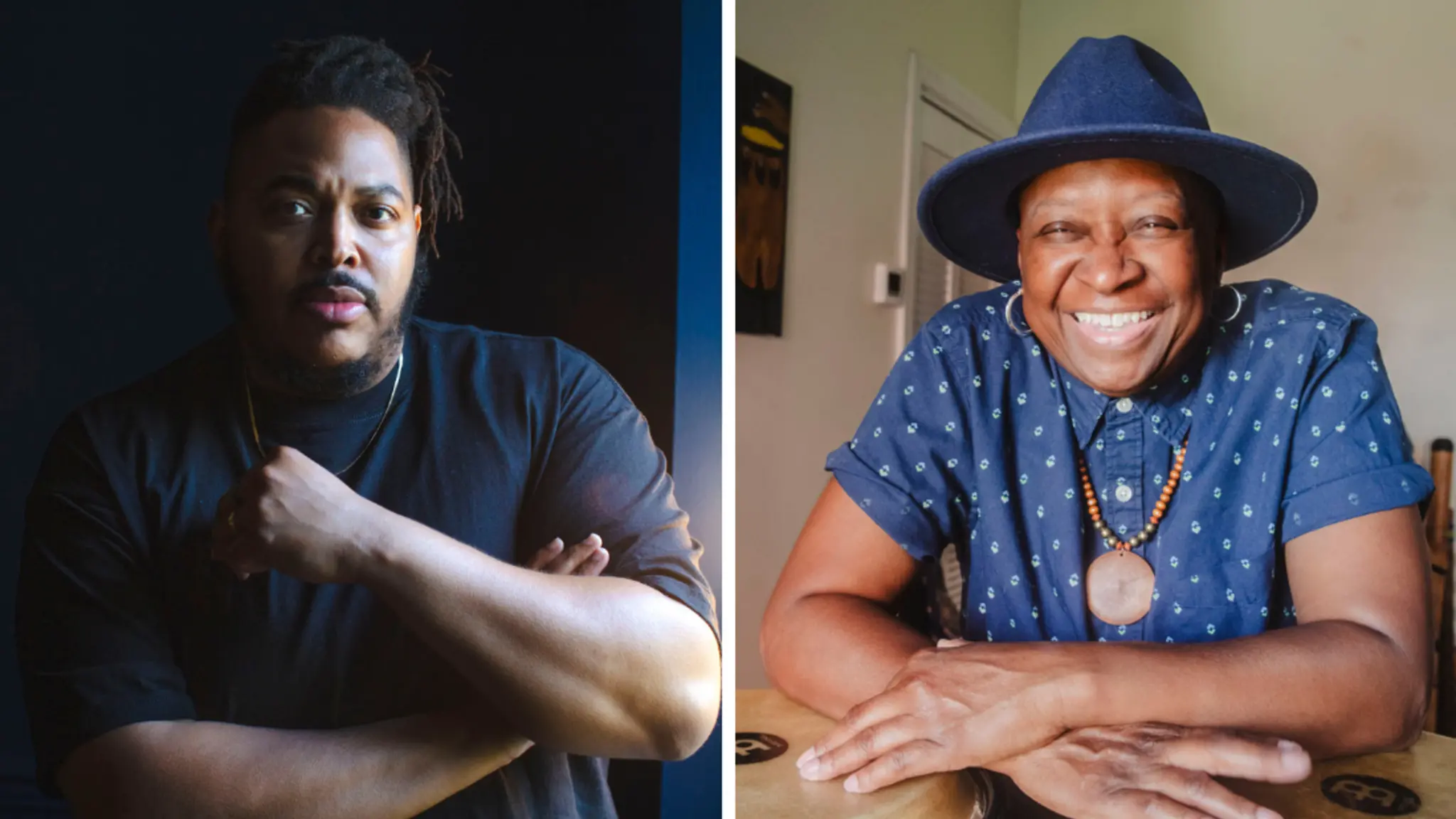 Portraits of Darius Clark Monroe and Karen Smith