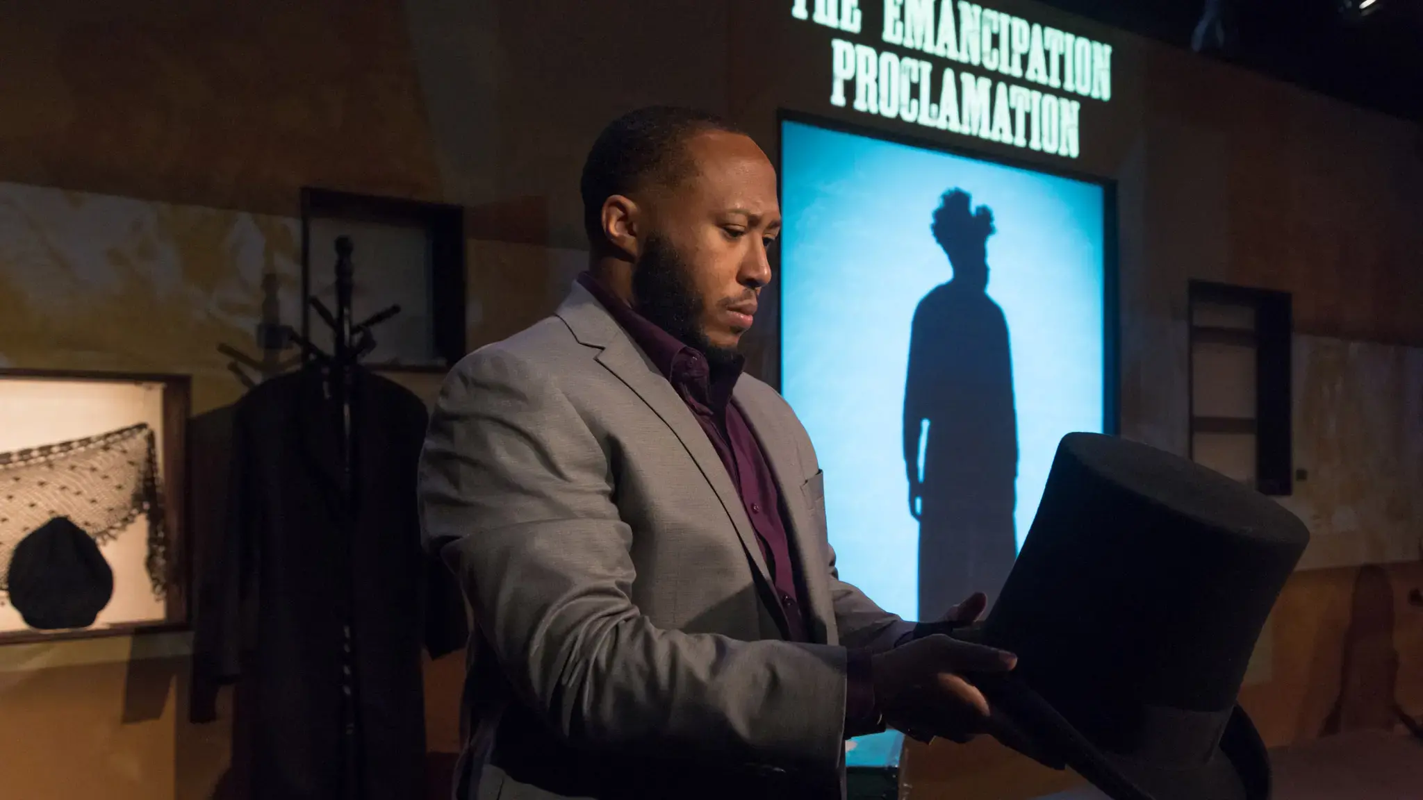 Nathan Alford-Tate in&nbsp;FOURTEEN at the National Constitution Center. Photo by Daniel Kontz.