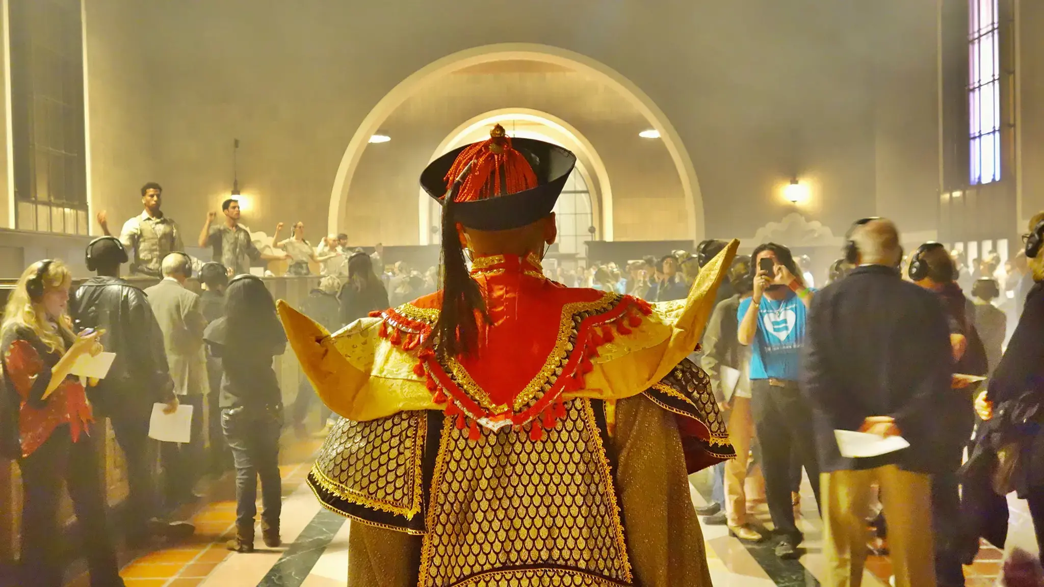 The Industry and L.A. Dance Project, Invisible Cities, 2013, Union Station, Los Angeles, California. Directed by Yuval Sharon. Photo by Dana Ross