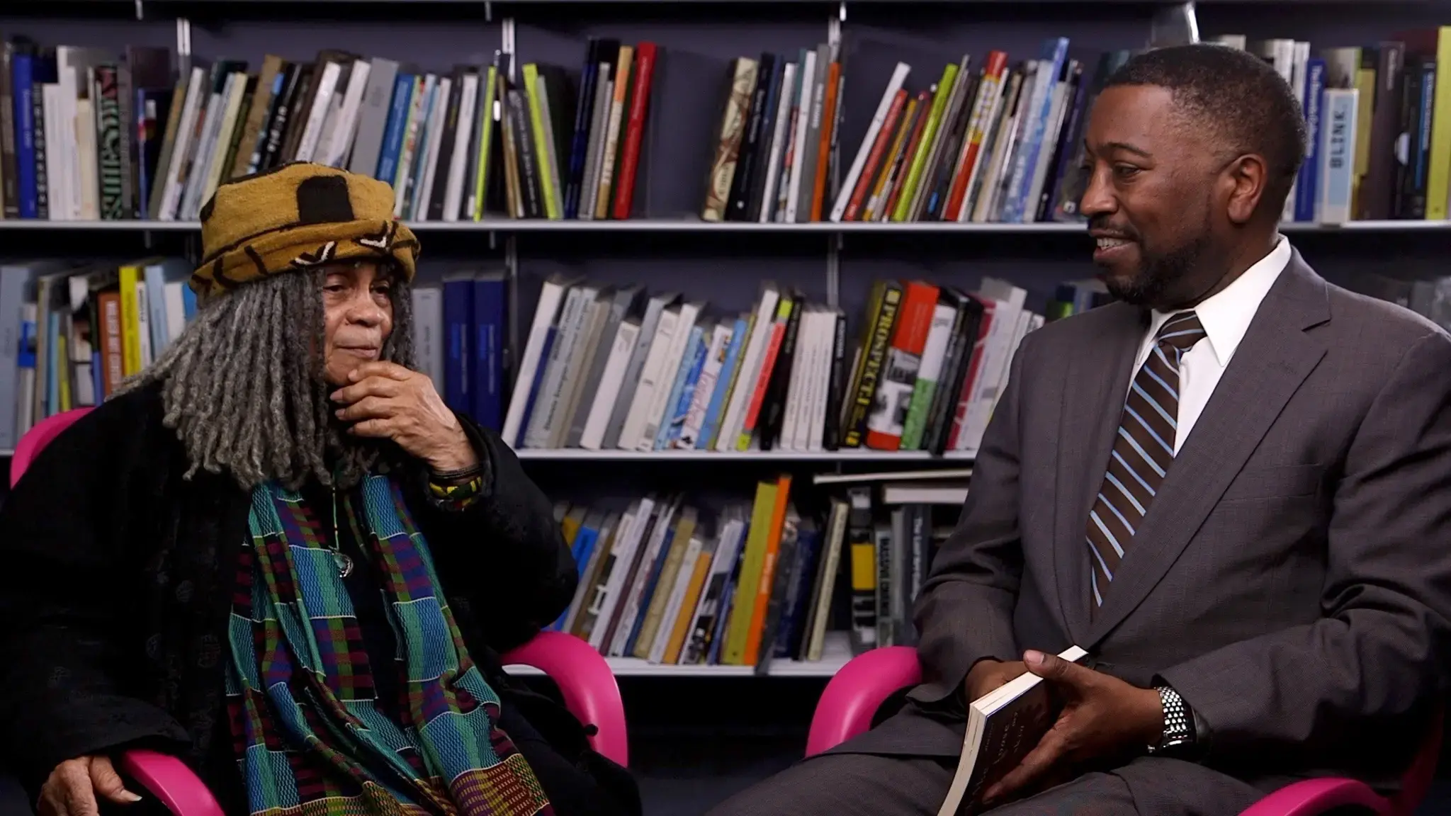 Poets and Pew Fellows Sonia Sanchez and Major Jackson in conversation.