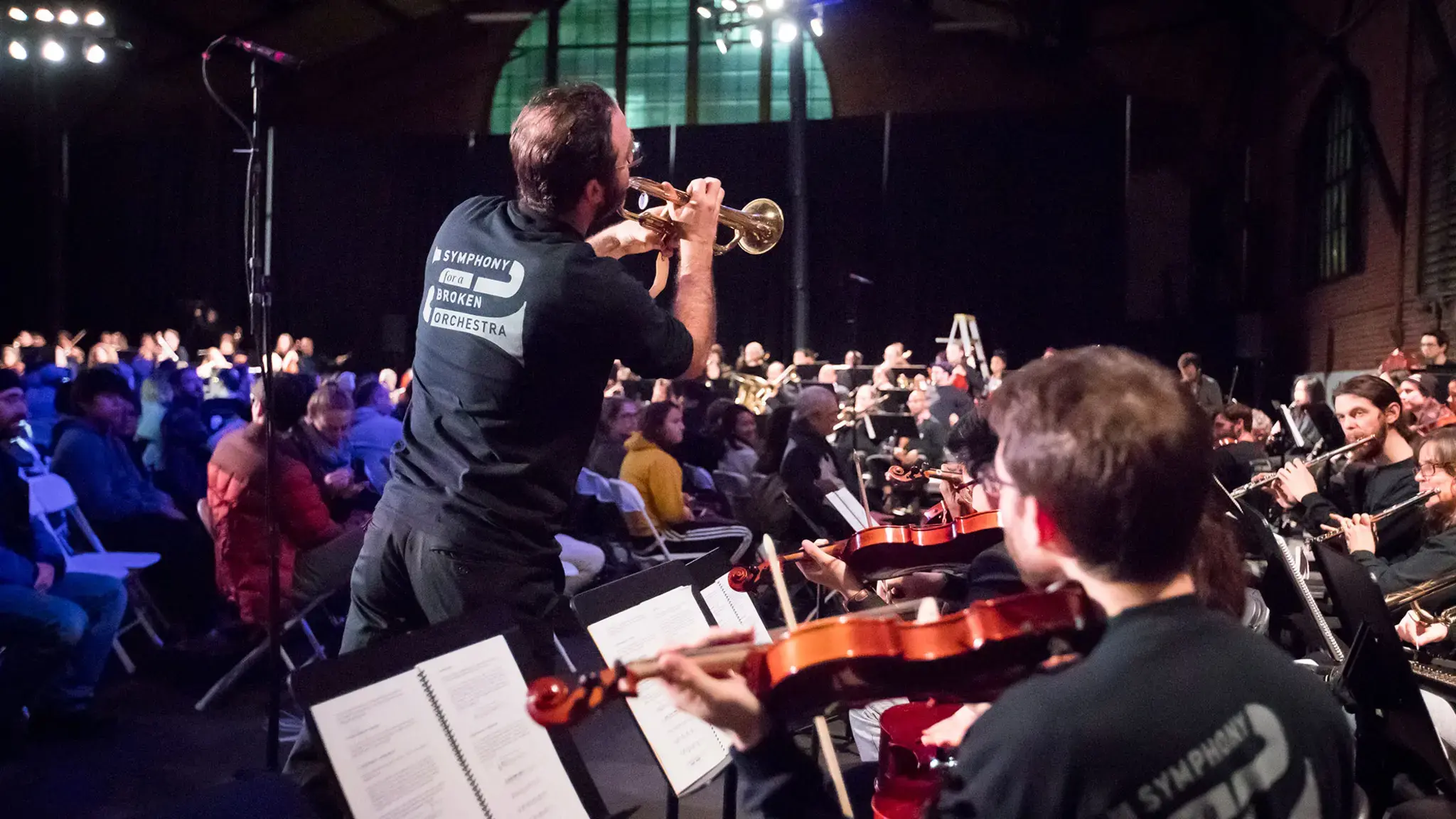 David Lang, Symphony for a Broken Orchestra, 2017, presented by Temple Contemporary. Photo by Betsy Manning.