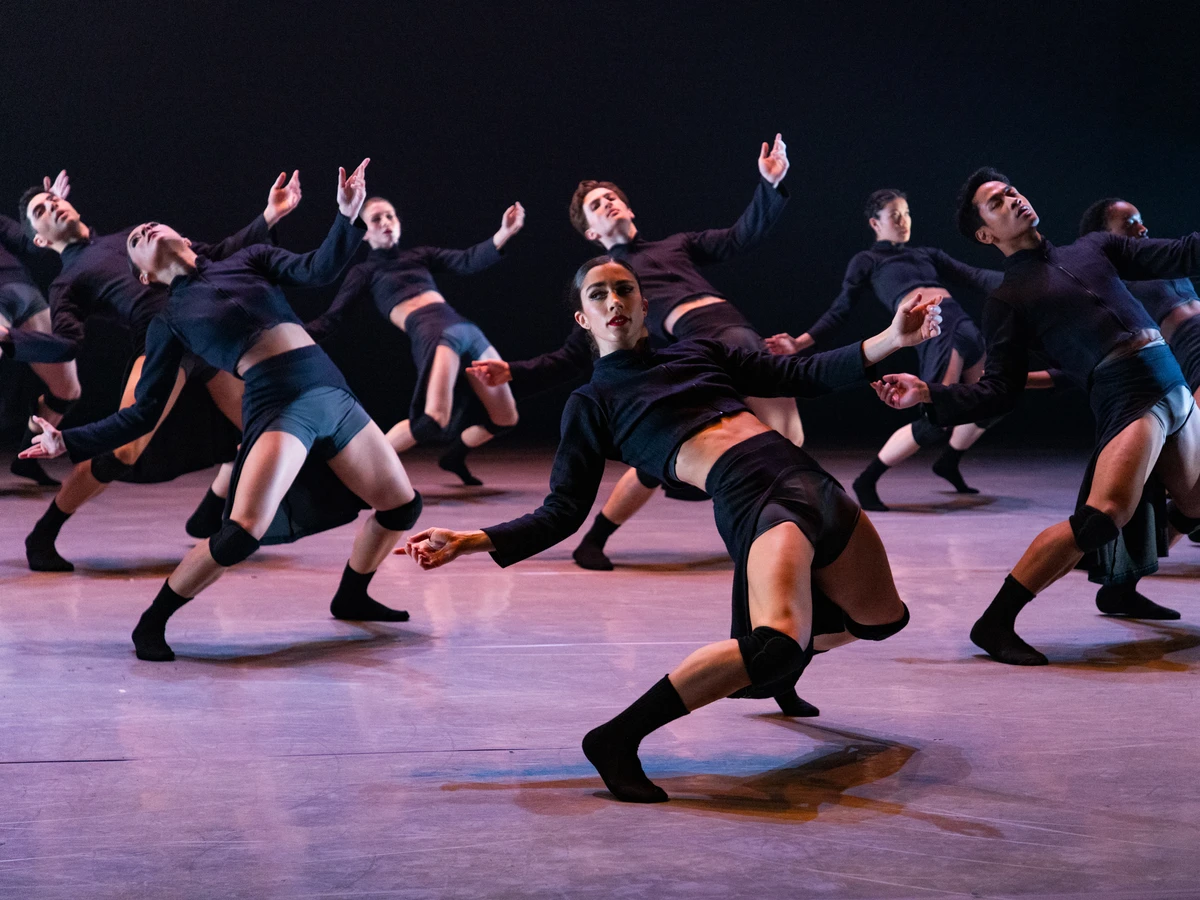 BalletX company performs choreographer Jennifer Archibald’s Maslow’s Peak, 2024. Photo by Whitney Browne, courtesy of BalletX.&nbsp;