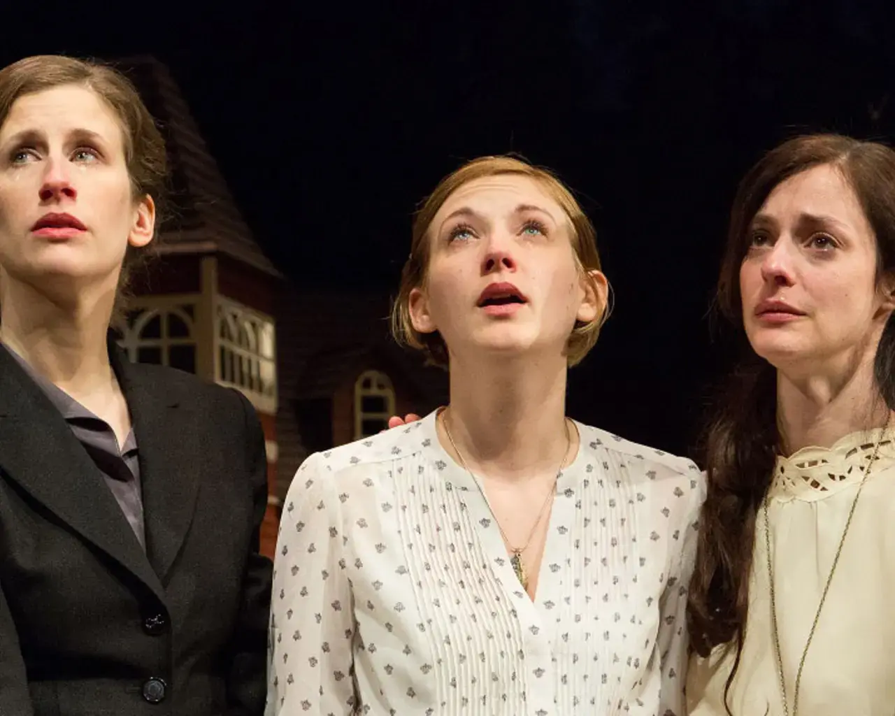 Sarah Sanford, Mary Tuomanen, and Katherine Powell in Three Sisters at the Arden Theatre Company. Photo by Mark Garvin.