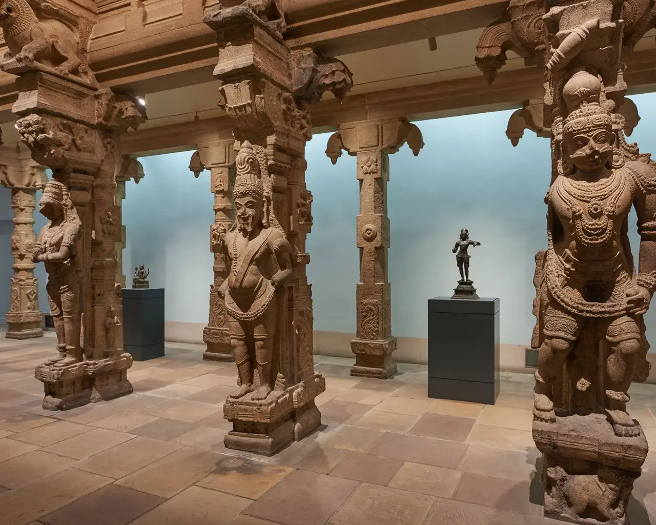 Hall from the Madanagopalaswamy Temple, Madurai, South India, circa 1560, granitic stone. Gift of Susan Pepper Gibson, Mary Gibson Henry and Henry C. Gibson in memory of Adeline Pepper Gibson, 1919-714. Photo by Joseph Hu.