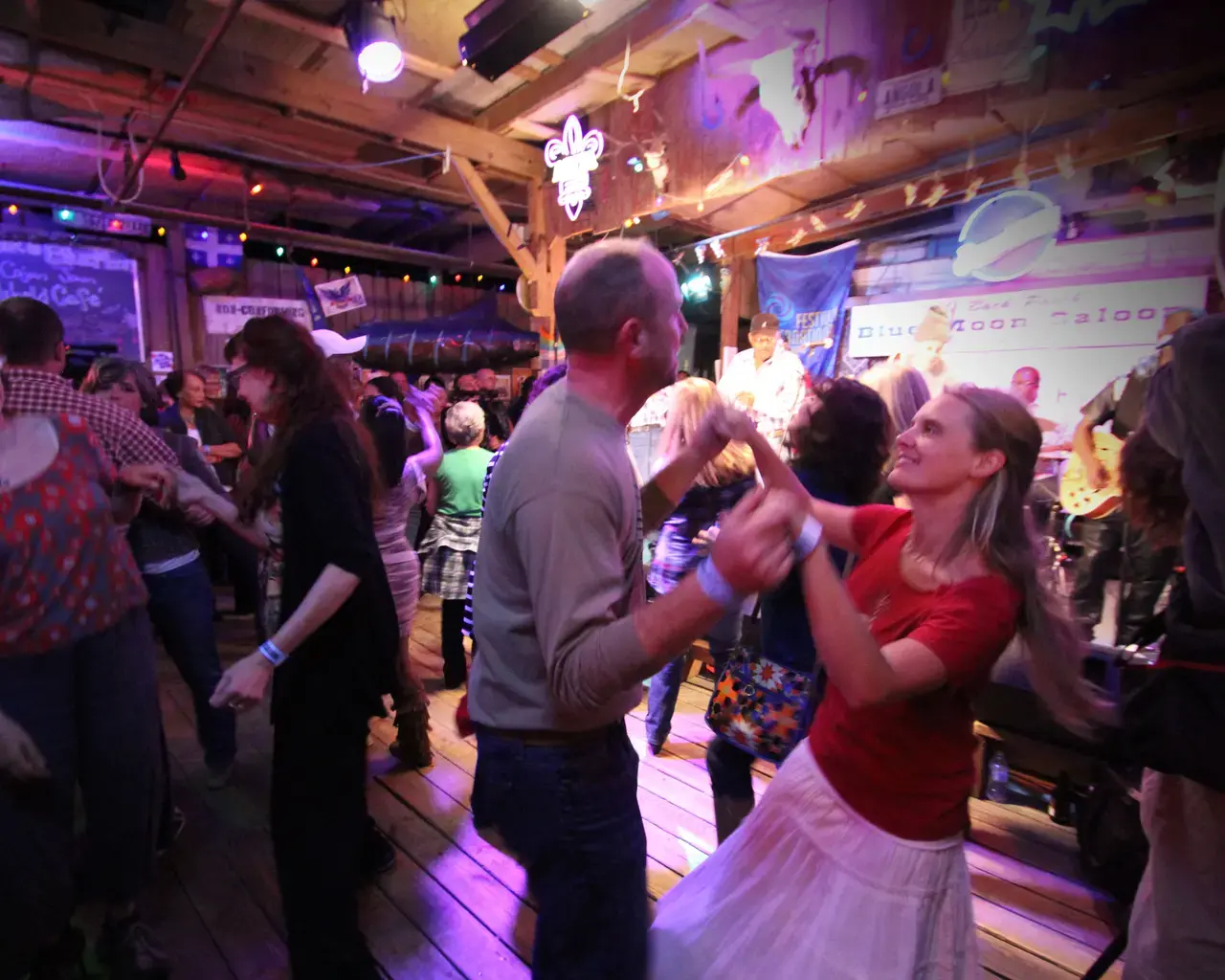 The crowd dances to Creole United at a Zydeco Crossroads event for WXPN. Photo by John Vettese.