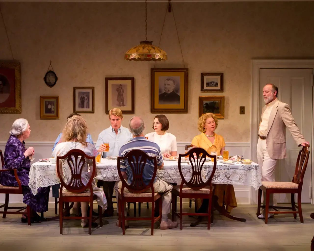 The cast of Dividing the Estate. Photo by Mark Garvin.