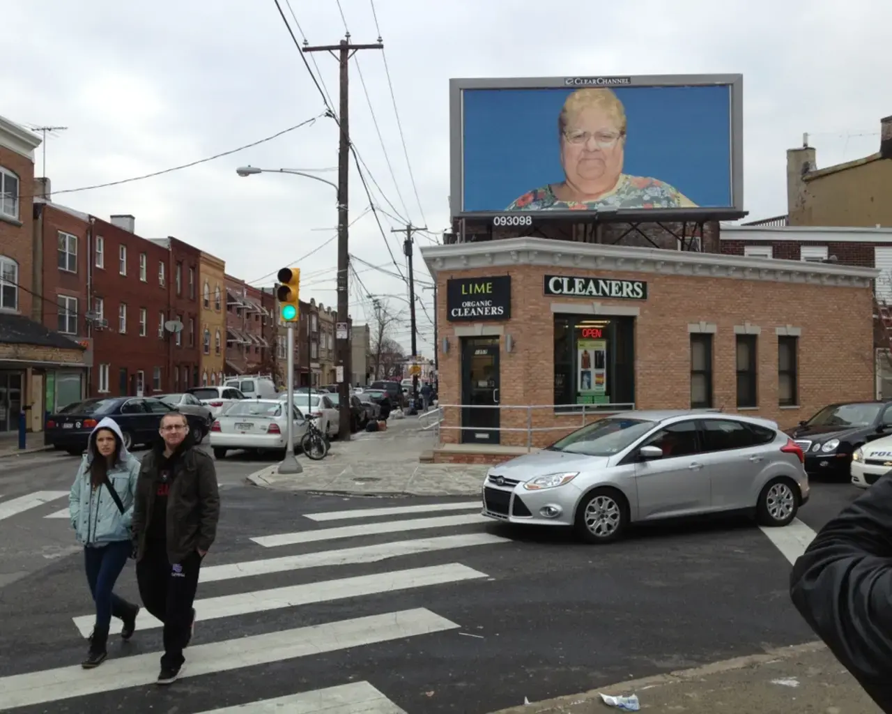 Zoe Strauss, Antoinette Conti, Philadelphia, 2011. Installed at 10th and Reed Streets as part of the Zoe Strauss: Ten Years Billboard Project. Photo by Zoe Strauss.