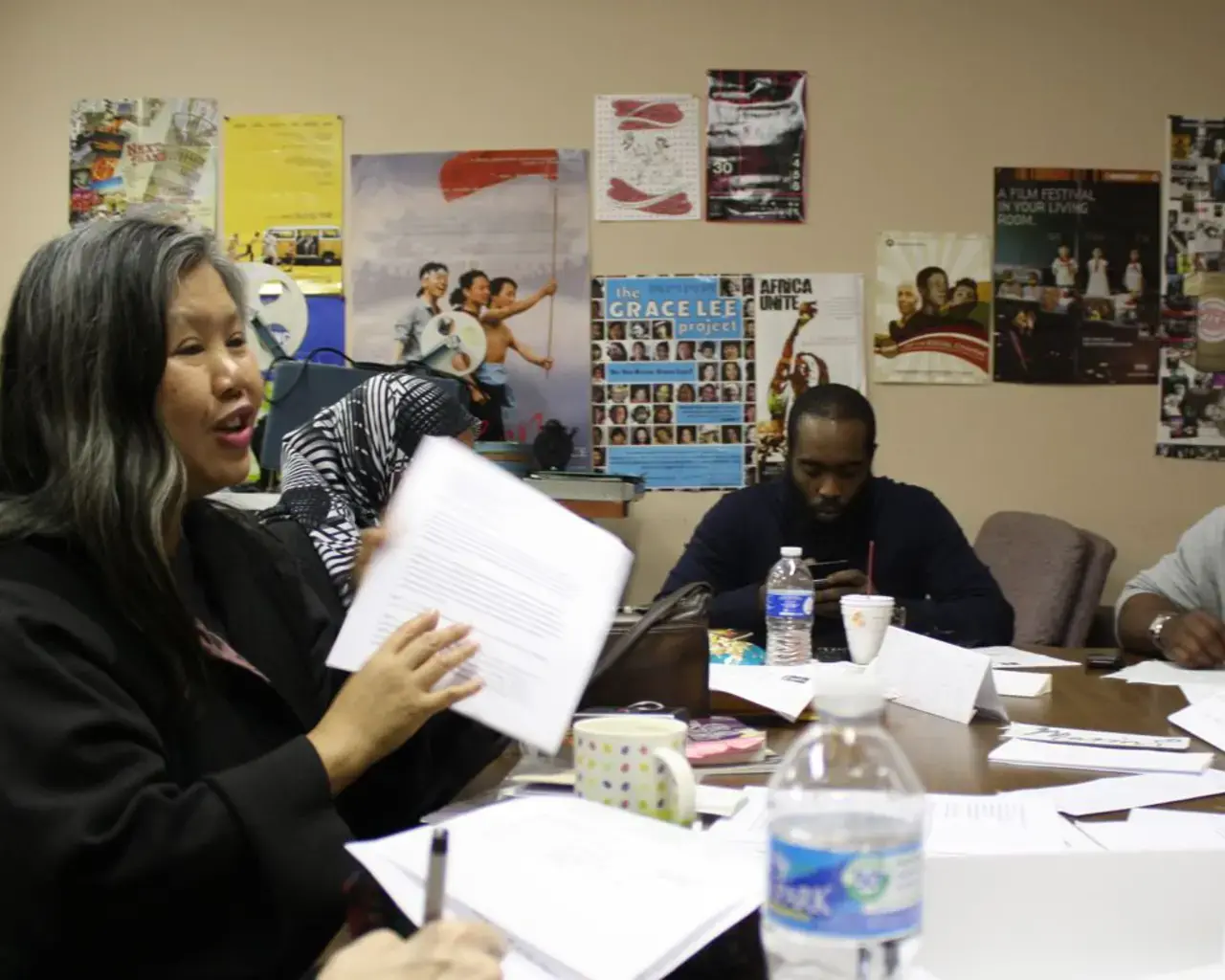 Muslim Voices kick-off event, Iftar Dinner, in August of 2010. Photo by Rashid Zakat, courtesy of Scribe Video Center.