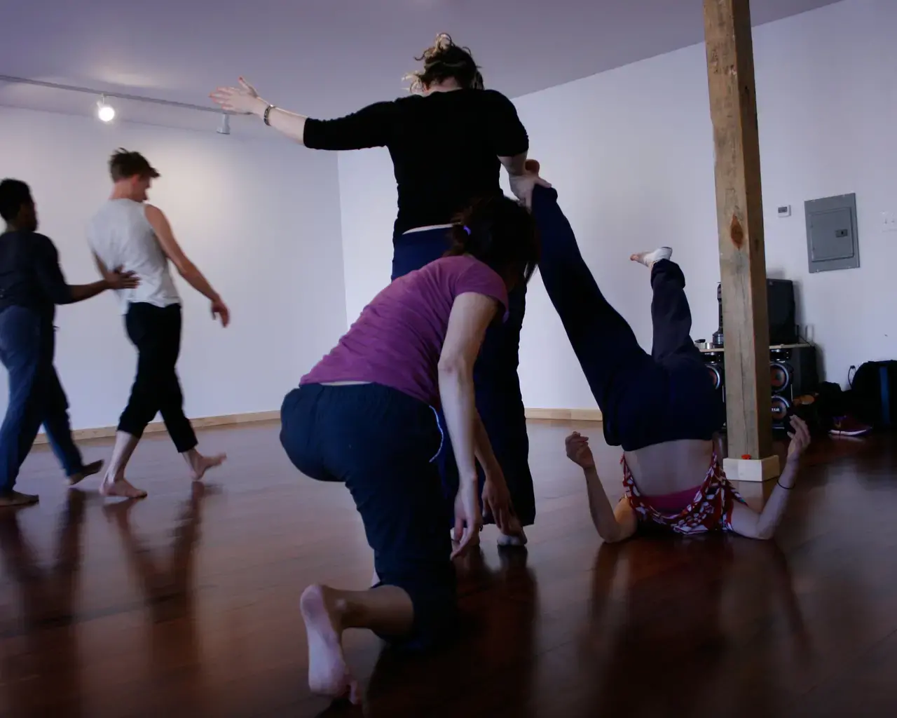 Nichole Canuso Dance Company, physical practice and choreographic investigations. Photo by Nichole Canuso