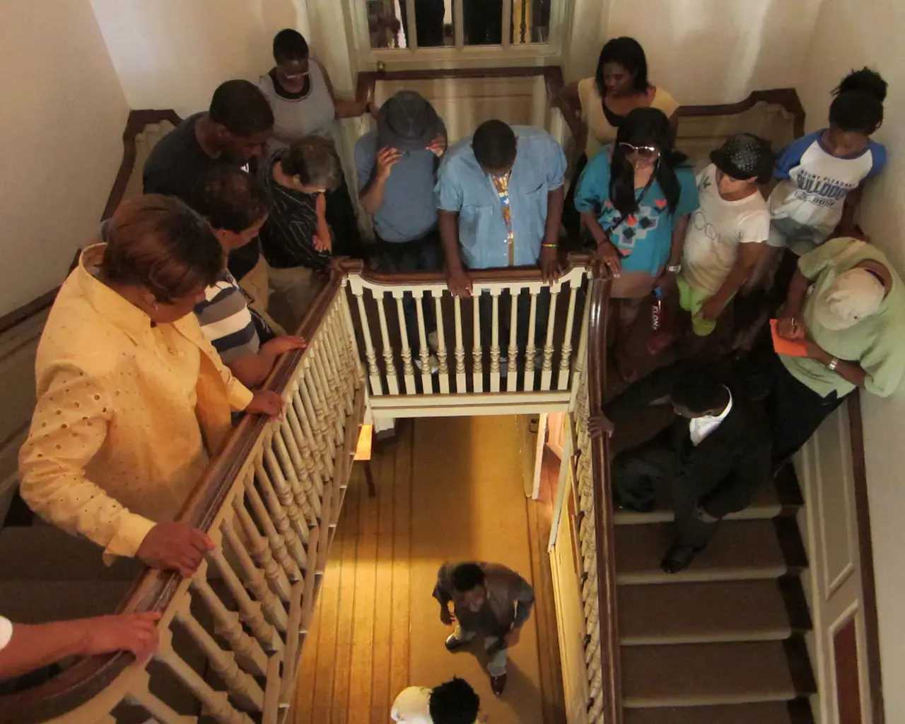 Audiences take in Liberty To Go To See, 2015, at Cliveden&rsquo;s Main House, an interactive dramatic event based on the Chew Family Papers, produced by the New Freedom Theatre and featuring a script created through a year-long partnership between Cliveden and the Philadelphia Young Playwrights.