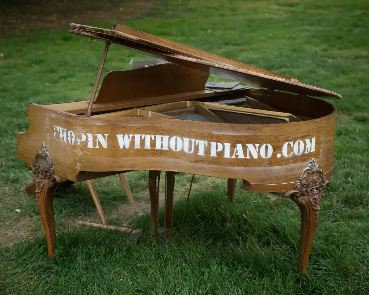 Lost Pianos&nbsp;at Swarthmore College. Photo by JJ Tiziou. Courtesy of Swarthmore College.