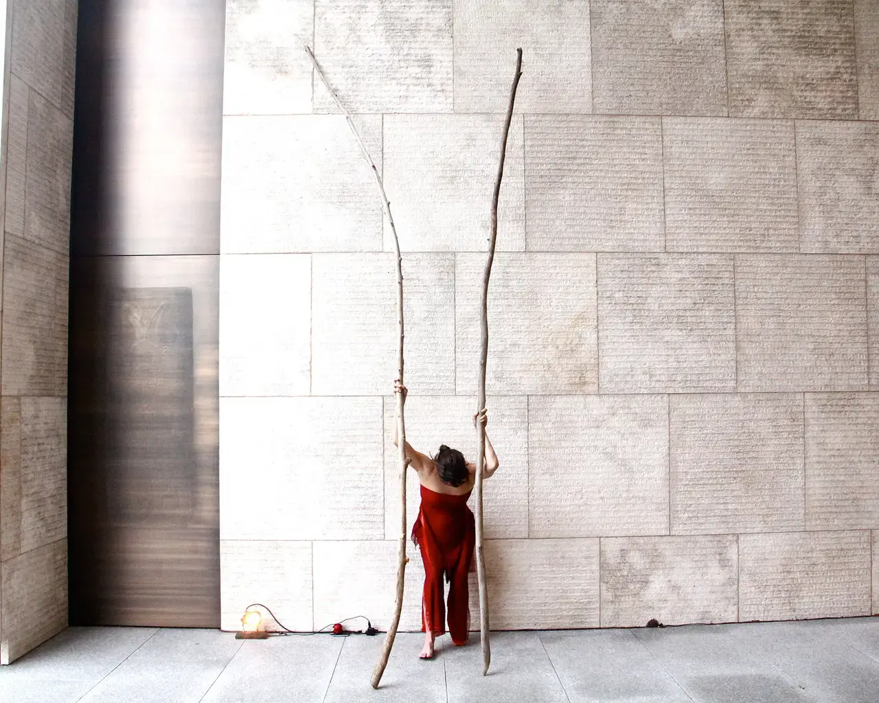 Merián Soto, Branch Dances&nbsp;at the Barnes Foundation, 2013, dancer Olive Prince. Photo by LBrowningPhotography.