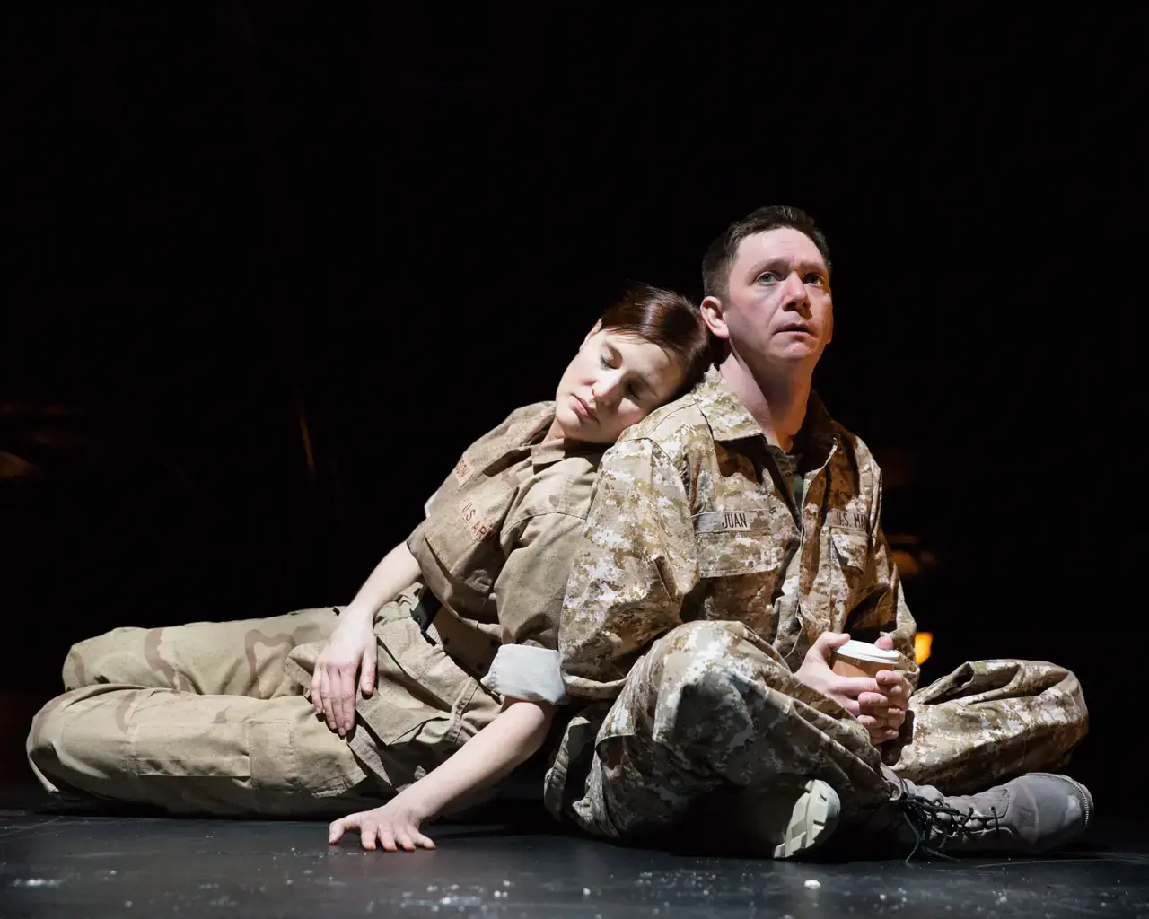 Kate Czajkowski and Keith J. Conallen in Don Juan Comes Home from Iraq. Photo by Alexander Iziliaev.