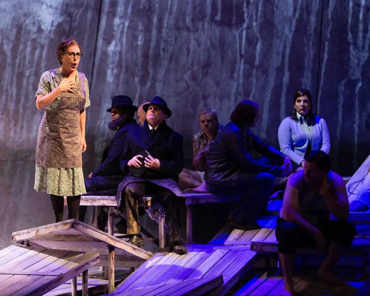 Soprano Patricia Schuman as Bess&#39; mother in Breaking the Waves. Photo by Dominic M. M