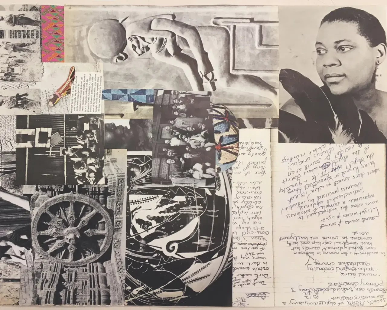Camae Ayewa and Rasheedah Phillips, Jazz Notes, collage. Photo courtesy of the artists.