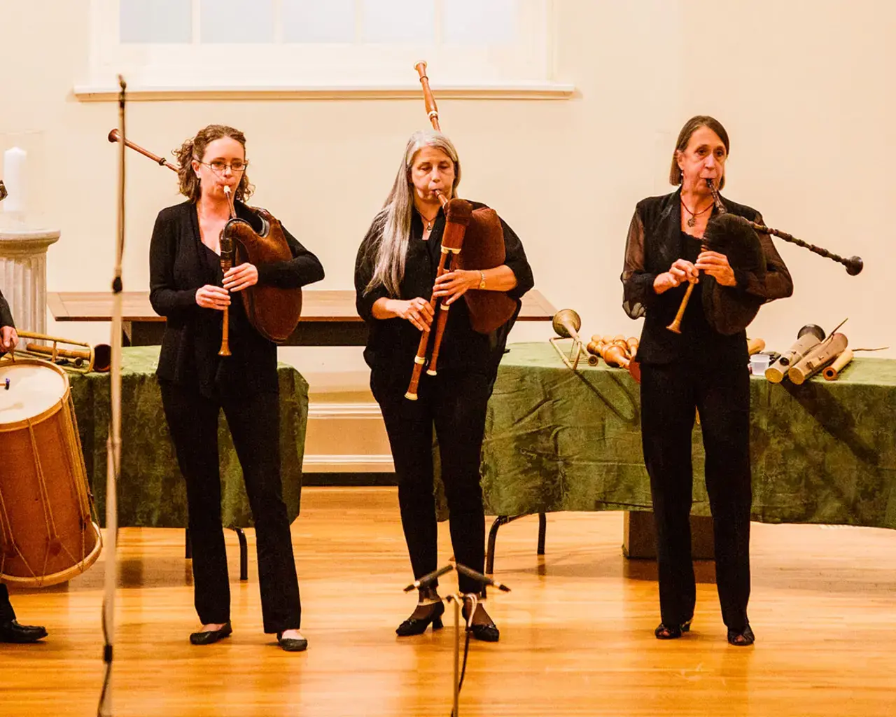 Piffaro, the Renaissance Band in performance in October 2014. Photo by Bill DiCecca.