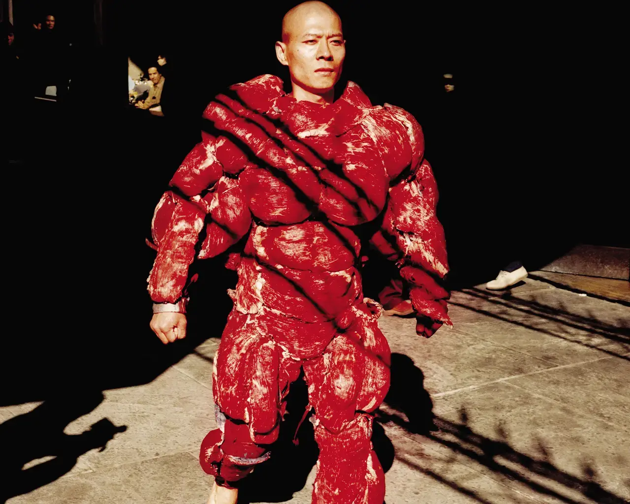 Zhang Huan, My New York: performance, 2002 Biennial Exhibition, Whitney Museum of American Art, New York. Photo courtesy the artist.