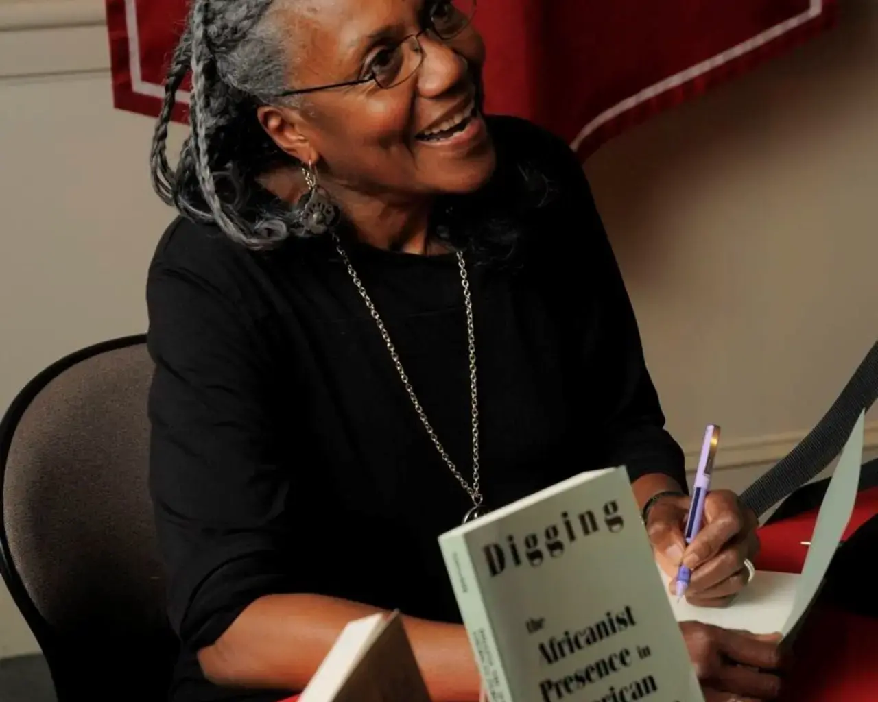 Brenda Dixon Gottschild at a book signing at Dickinson College, 2009. Photo courtesy of the artist.