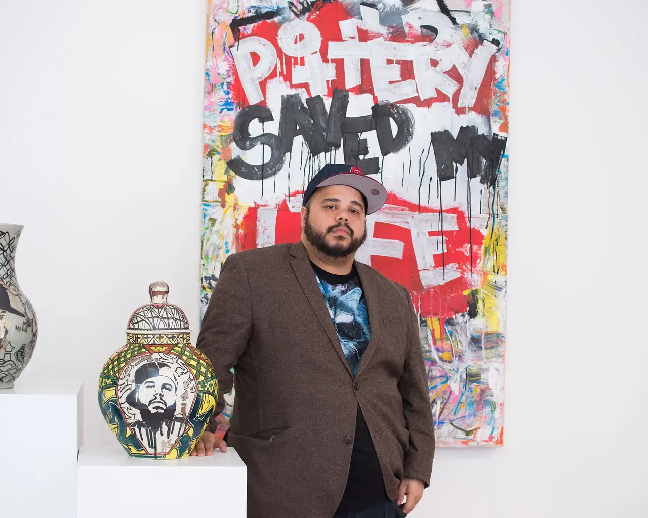Roberto Lugo, 2019 Pew Fellow. Photo by Jewel Leah, courtesy of Wexler Gallery.