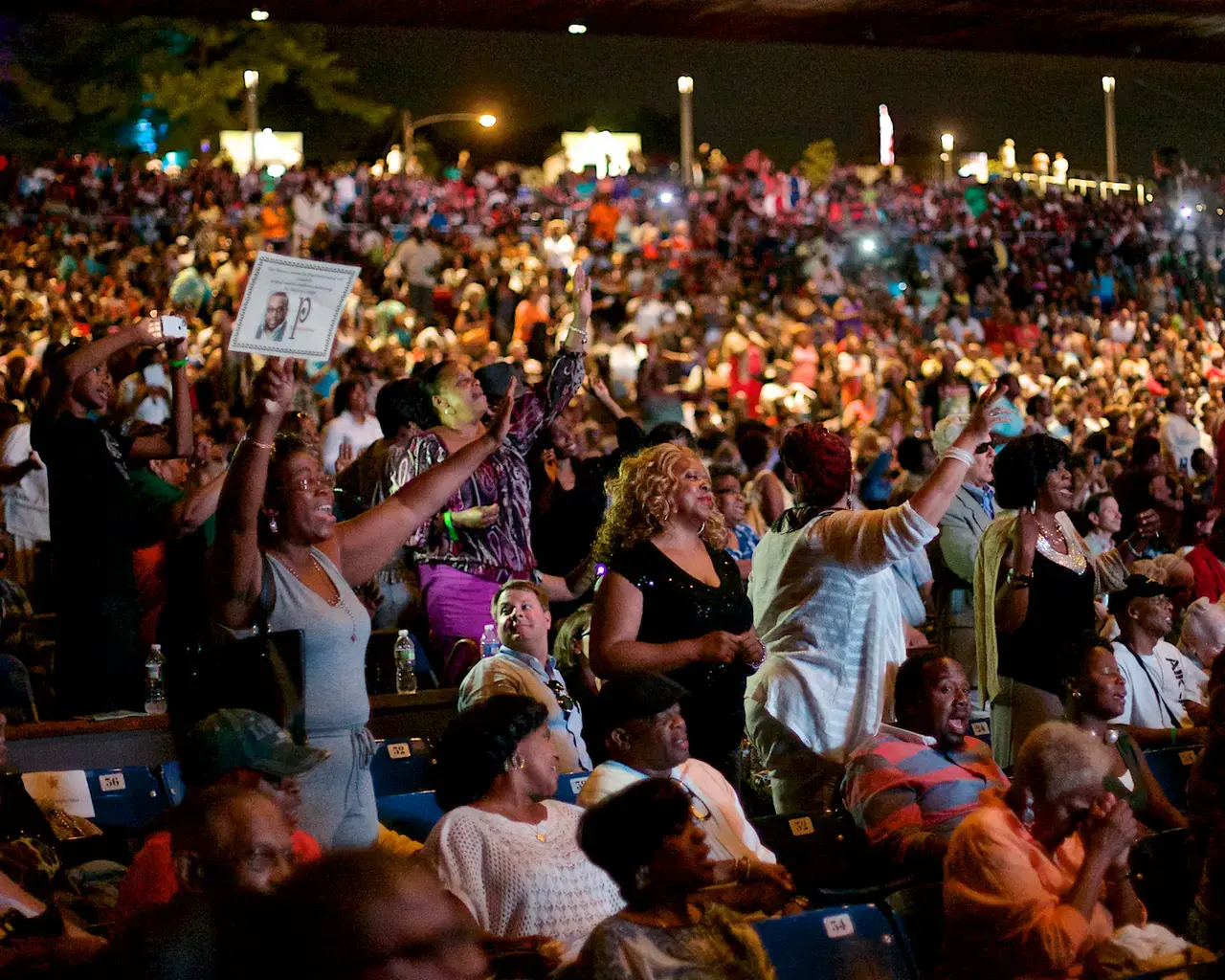 The sold-out audience at \Gospel Meets Symphony