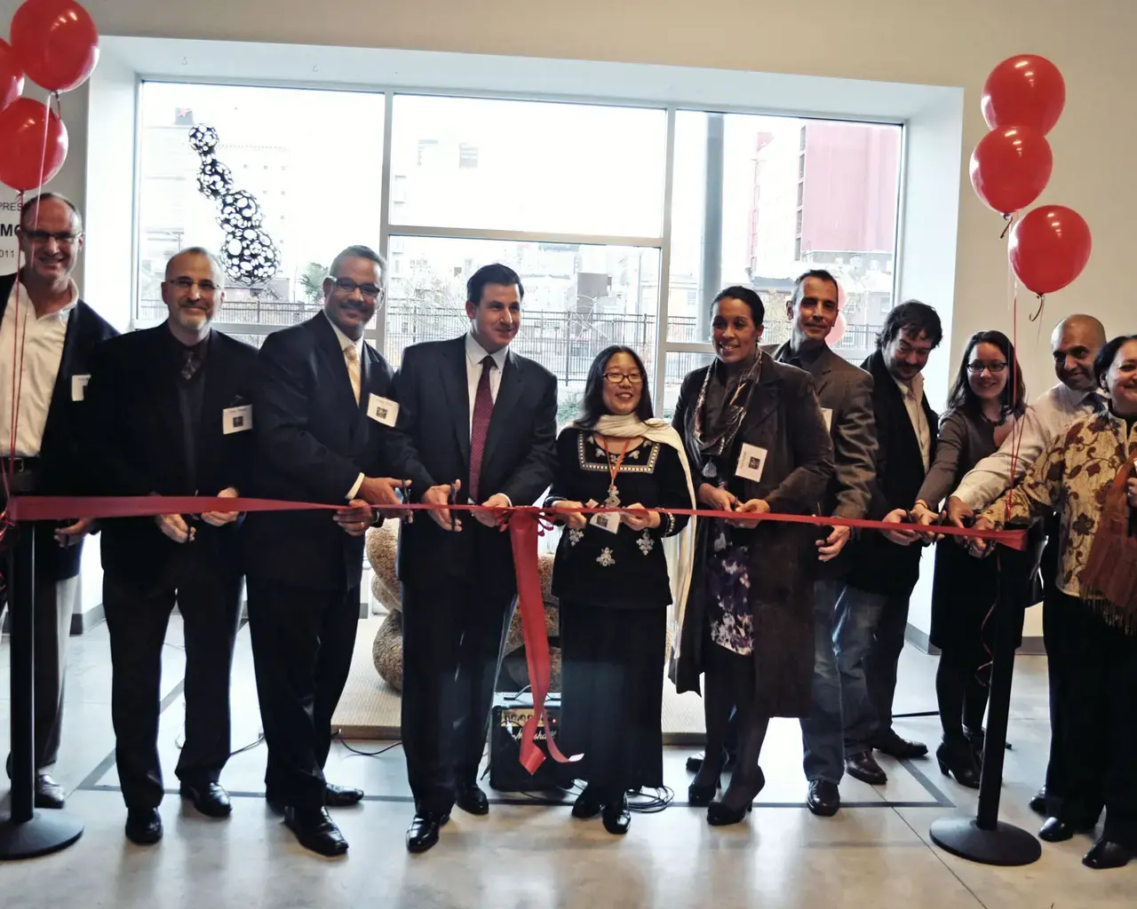 Asian Art Initiative&#39;s multi-tenant art facility ribbon cutting ceremony on 11/4/11. Photo by Annie Seng.