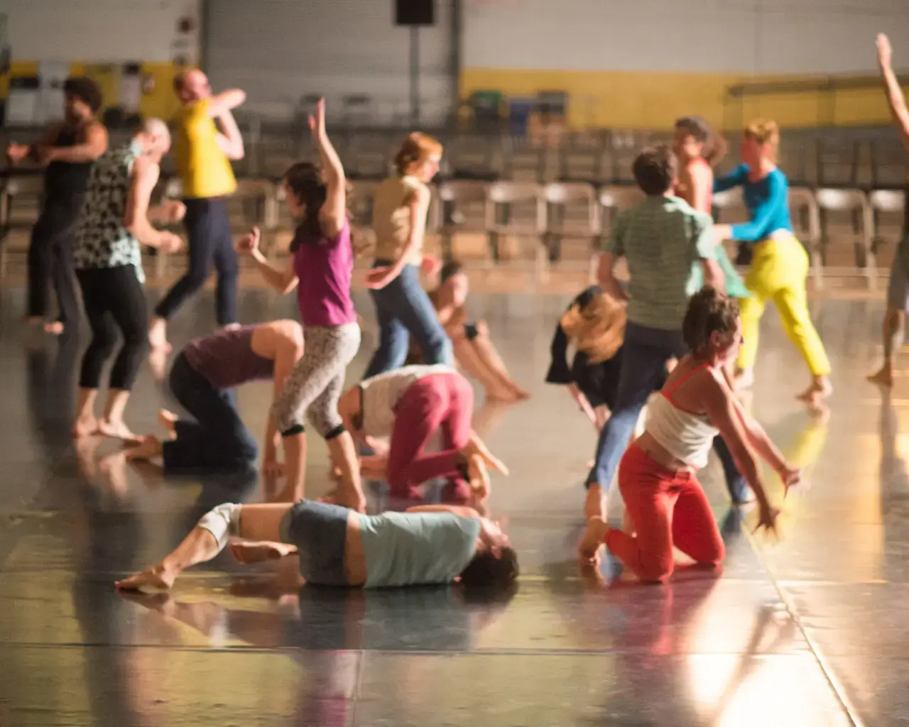 de la Danse in performance of Levée des conflits, Drexel Armory, 2016. Photo by JJ Tiziou.