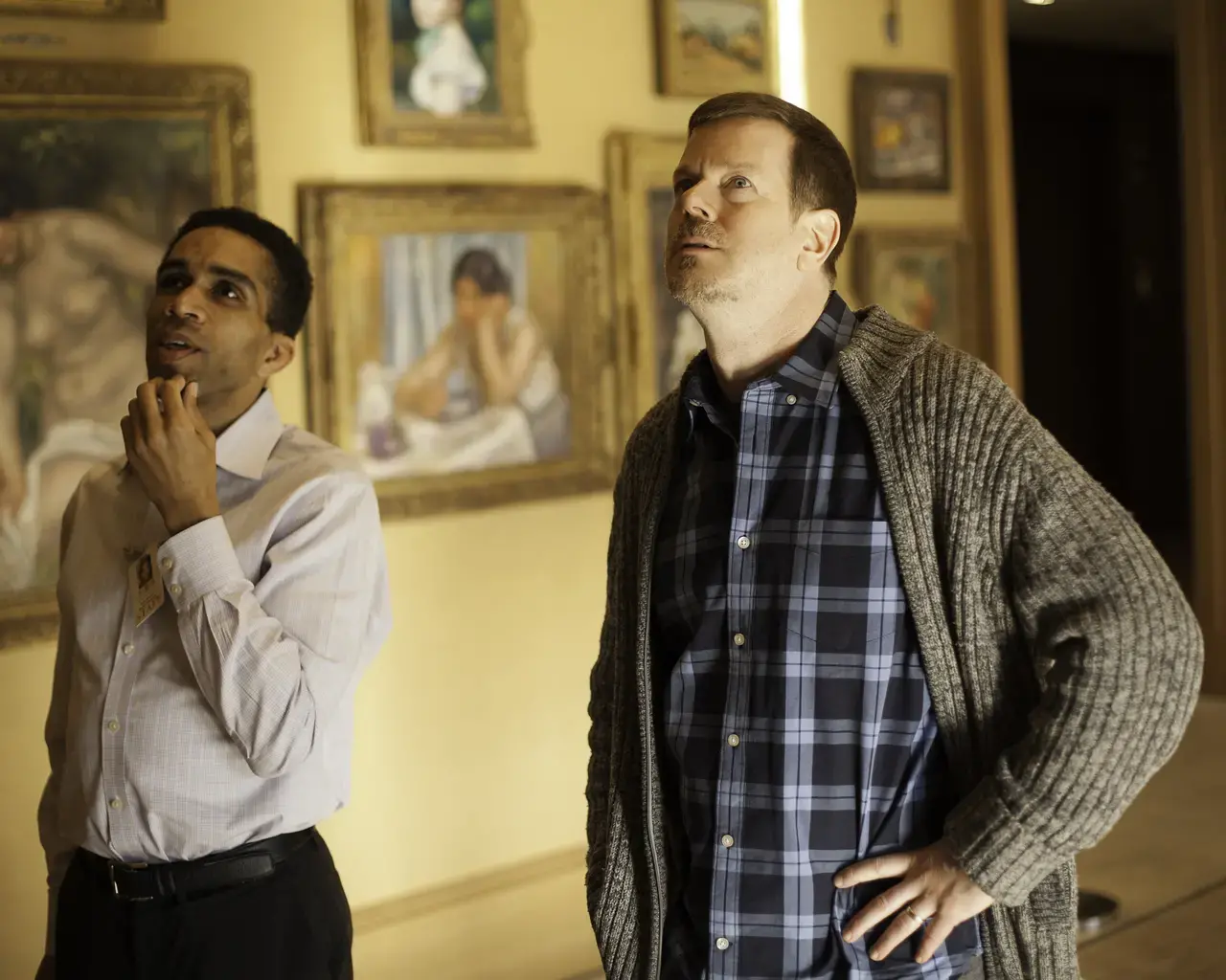 The Barnes Foundation's Blake Bradford and Ken Vandermark (right) tour the Barnes. Photo by Ryan Collerd.
