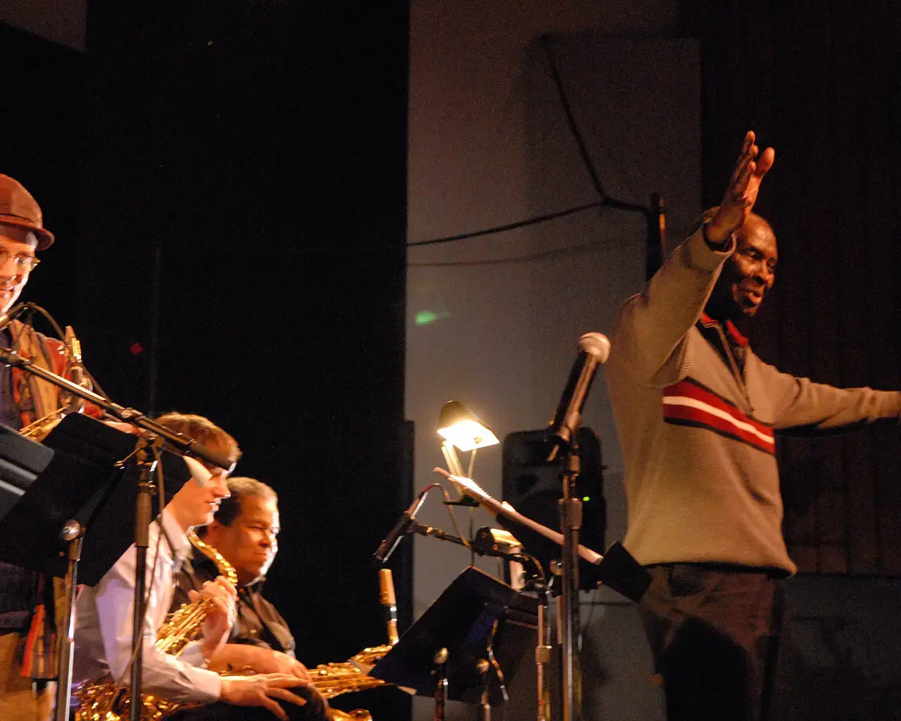 Bobby Zankel, Muhal Richard Abrams, Bryan Rogers,and Julian Pressley perform for Muhal Meets the Wonderful Sound. Photo by Dr. Ken Weiss.