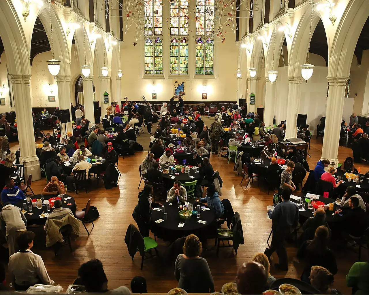 Broad Street Ministry dining hall. Photo courtesy of Broad Street Ministry.