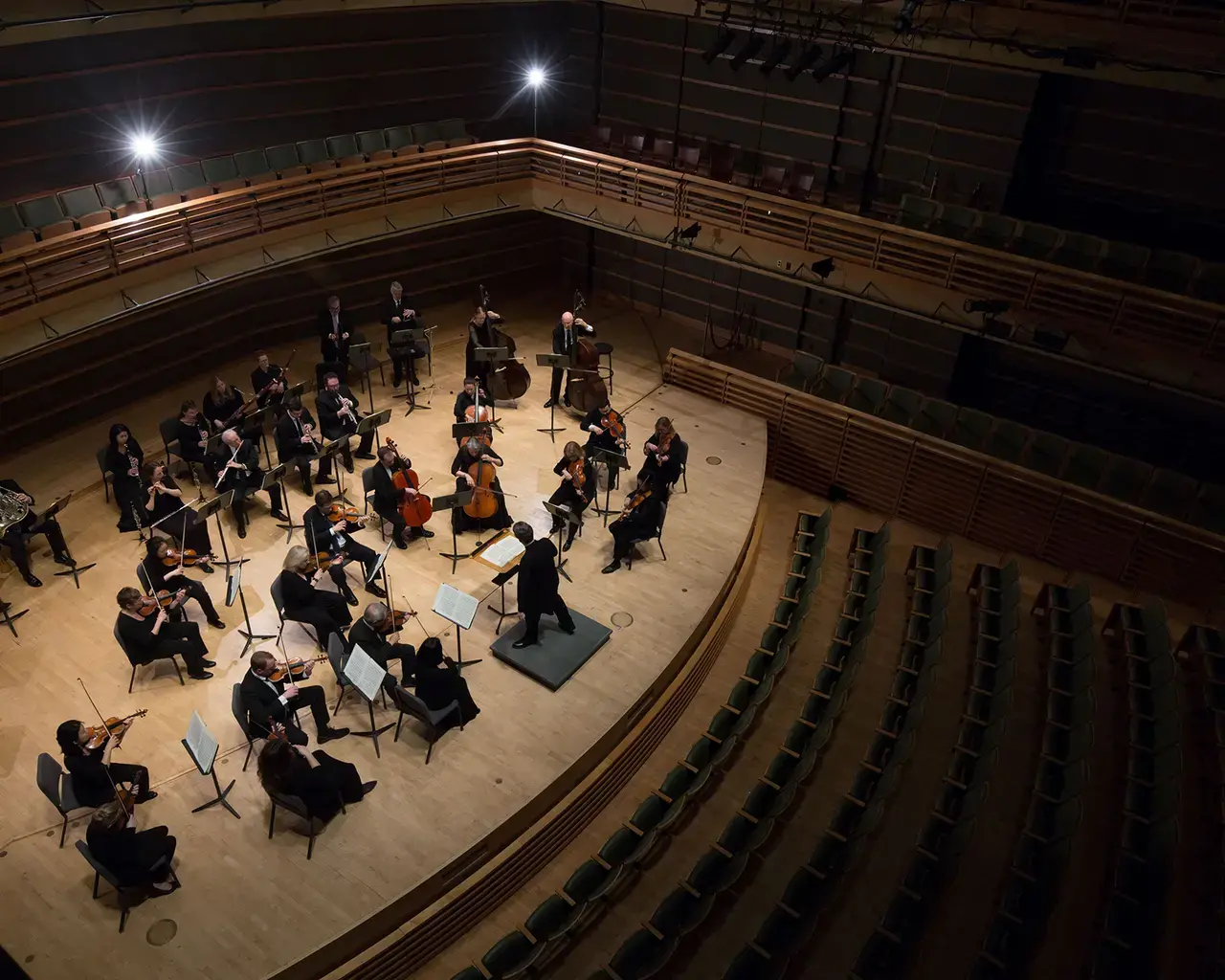 The Chamber Orchestra of Philadelphia in the Perelman Theater, Kimmel Cultural Campus. Photo by Conrad Erb.
