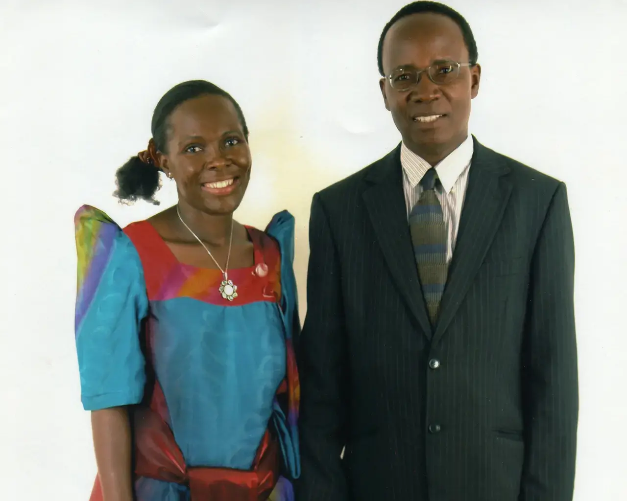 Husband and wife team curator Sylvia Nannyonga-Tamusuza and composer Justinian Tamusuza.