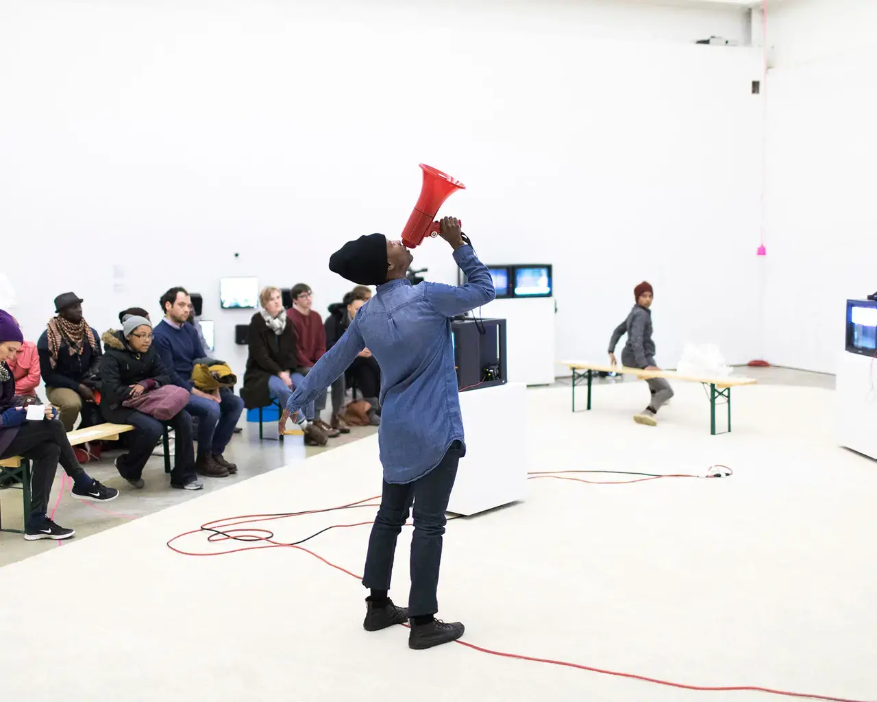 taisha paggett, counts orchestrate, a meadow (or weekly practice with breath), 2016, Institute of Contemporary Art. Photo by Ryan Collerd.