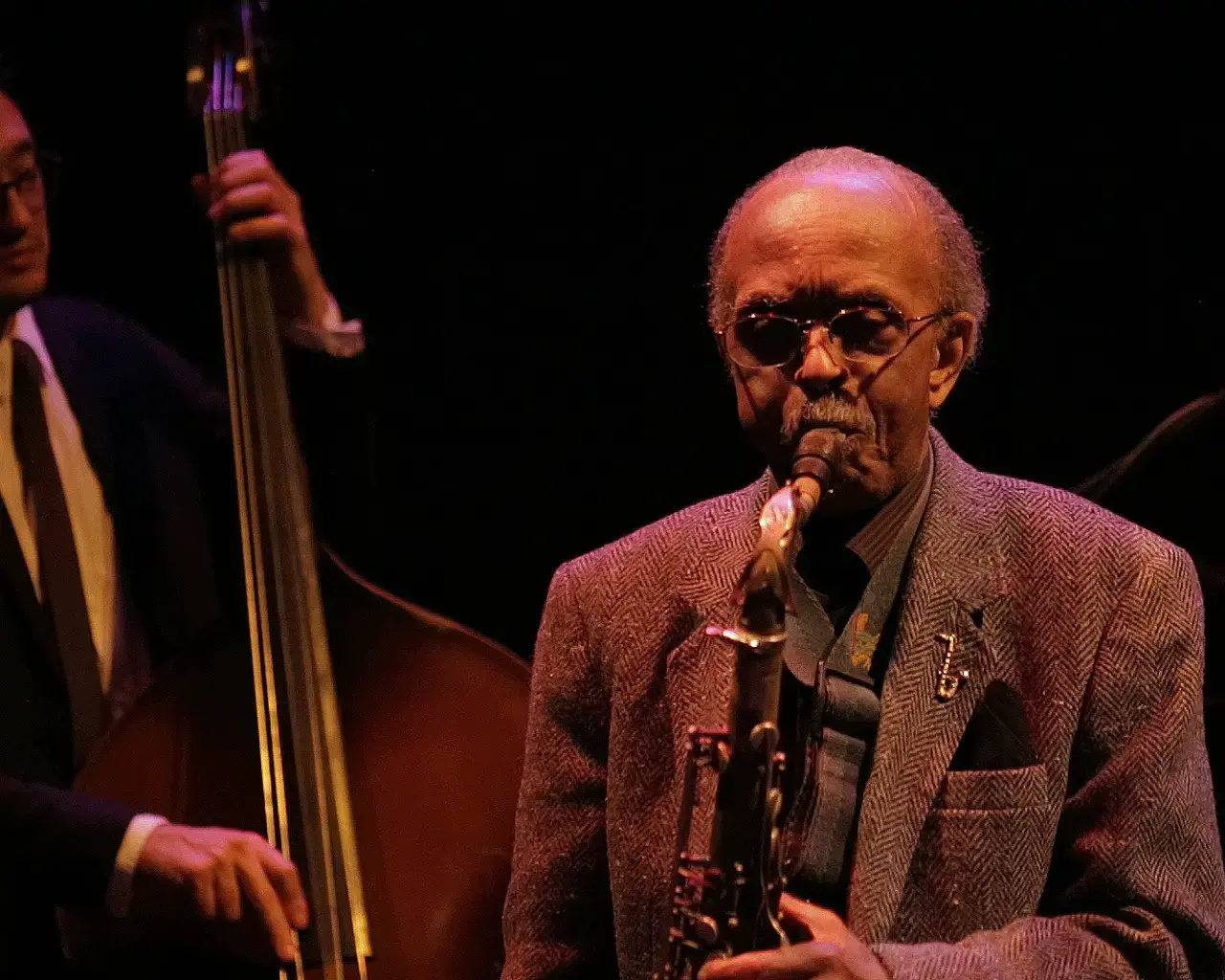 Jimmy Heath performing at Jazz Bridge&rsquo;s Philadelphia Real Book Concert: Nurturing the Muse, 2017. Photo by Jason Fifield.