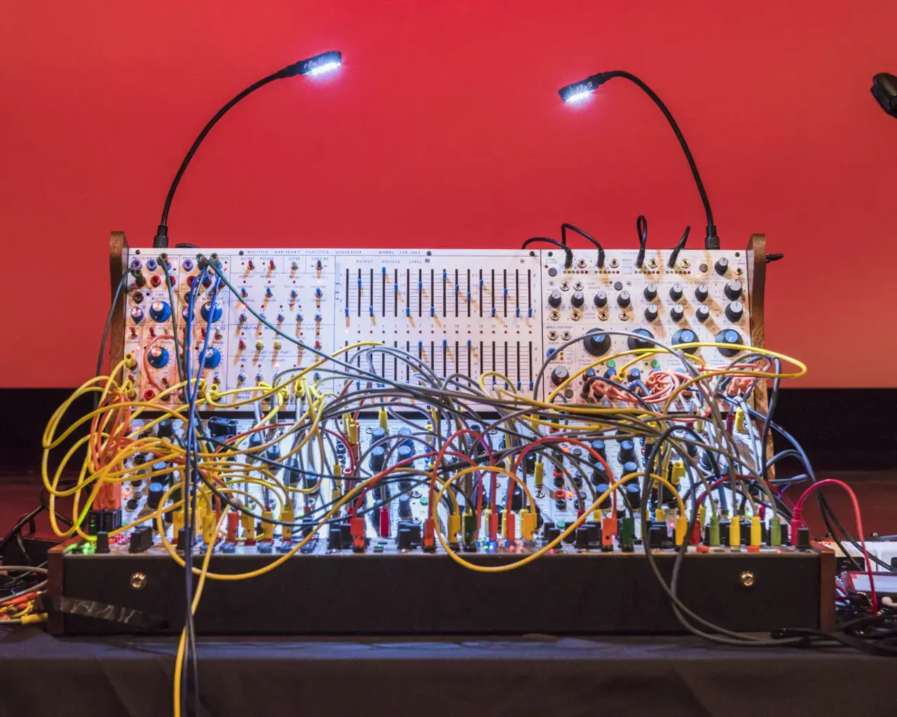 The Buchla instrument, invented by Don Buchla. Photo by Jamie Alvarez.