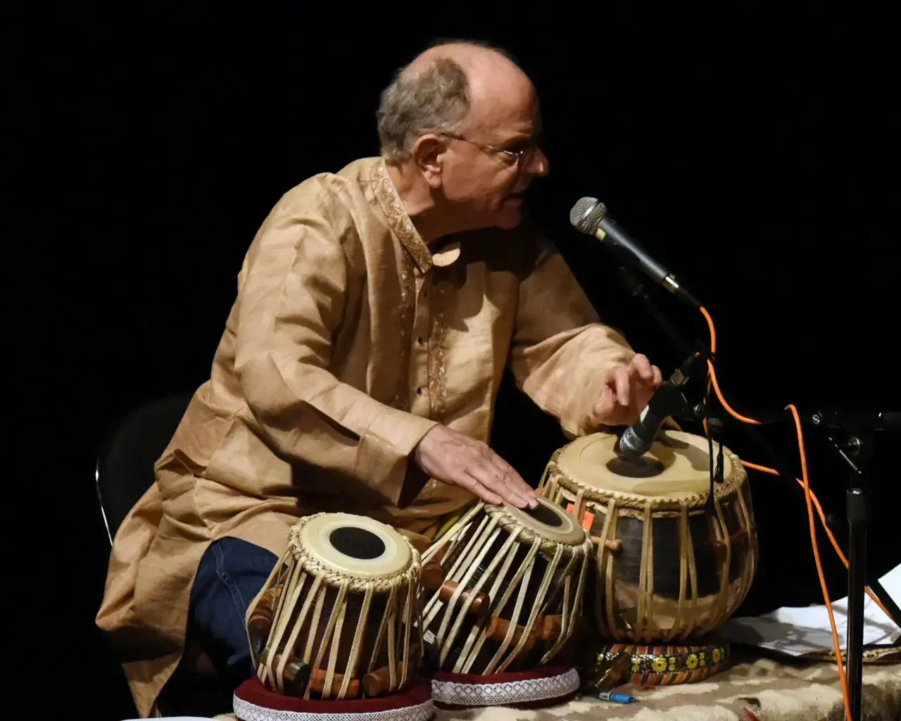Lenny Seidman performing with Spoken Hand Percussion, Painted Bride Art Center. Photo by Paul Kopicki.