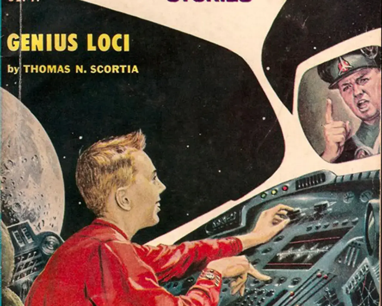 &nbsp;"The Original Science Fiction Stories," 1957, illustration by Ed Emshwiller. Image courtesy of Lightbox Film Center at International House Philadelphia.